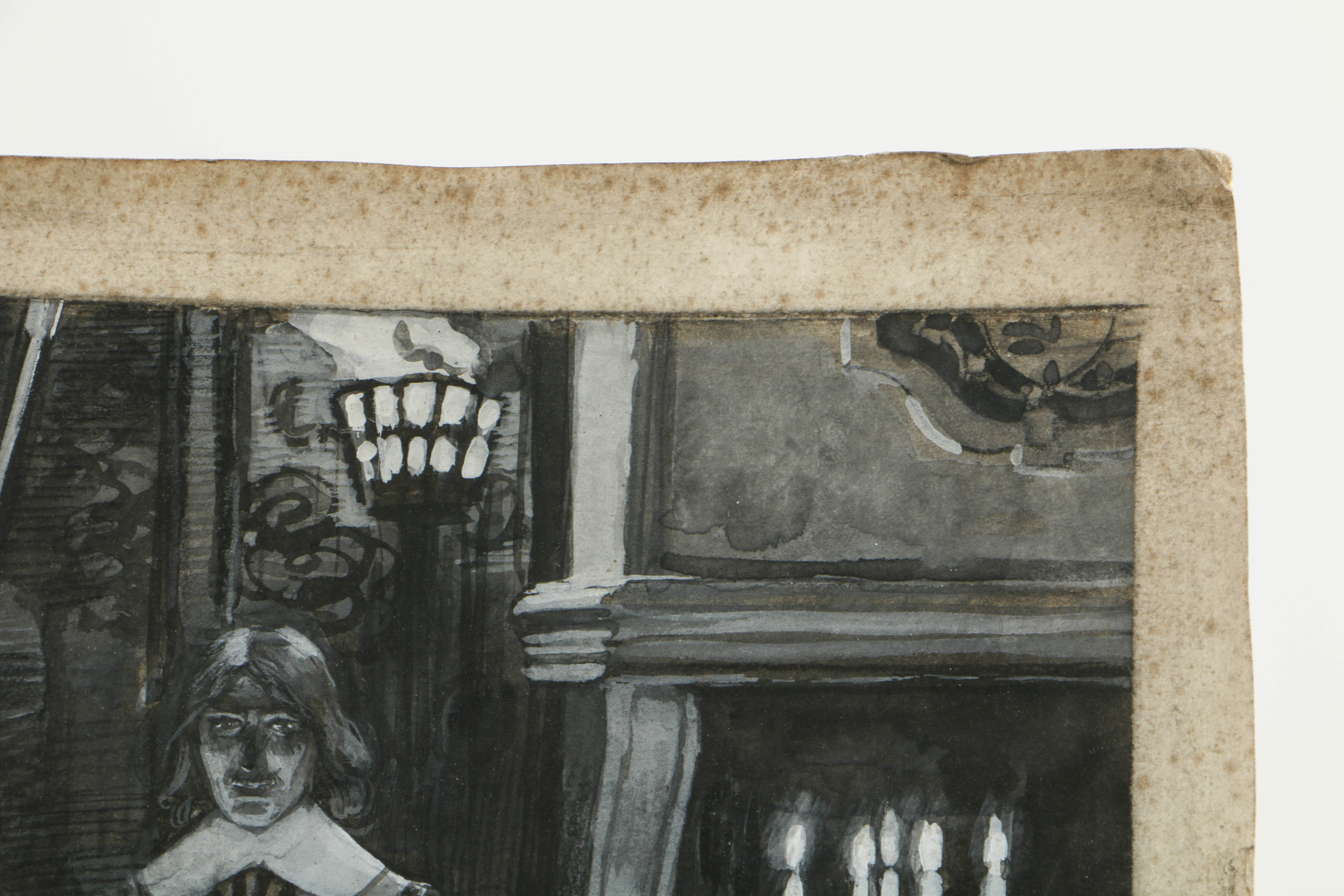 Maurice Greiffenhagen 1902 Mixed Media Book Illustration on Paper