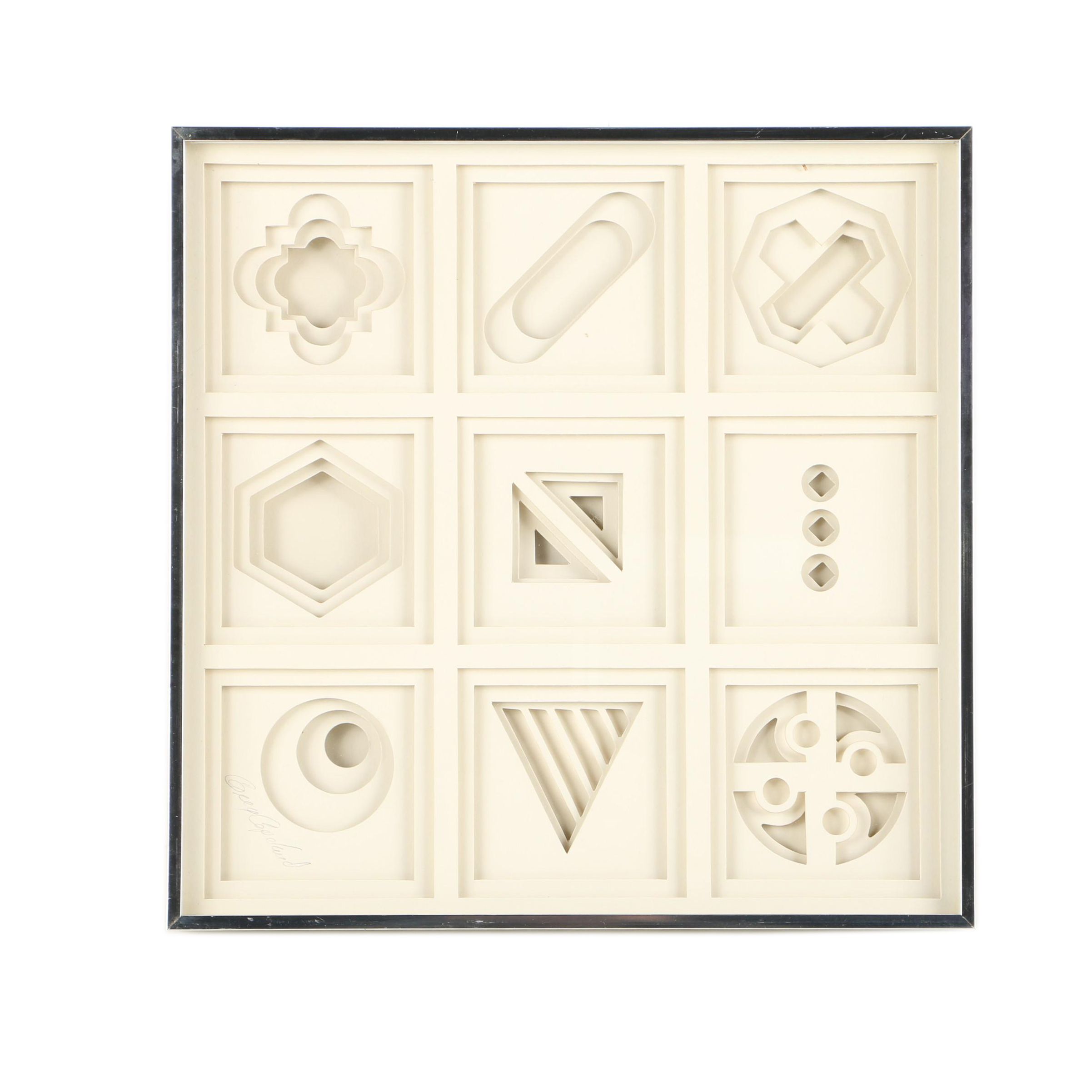 1972 Greg Copeland Cut Paper Wall Art