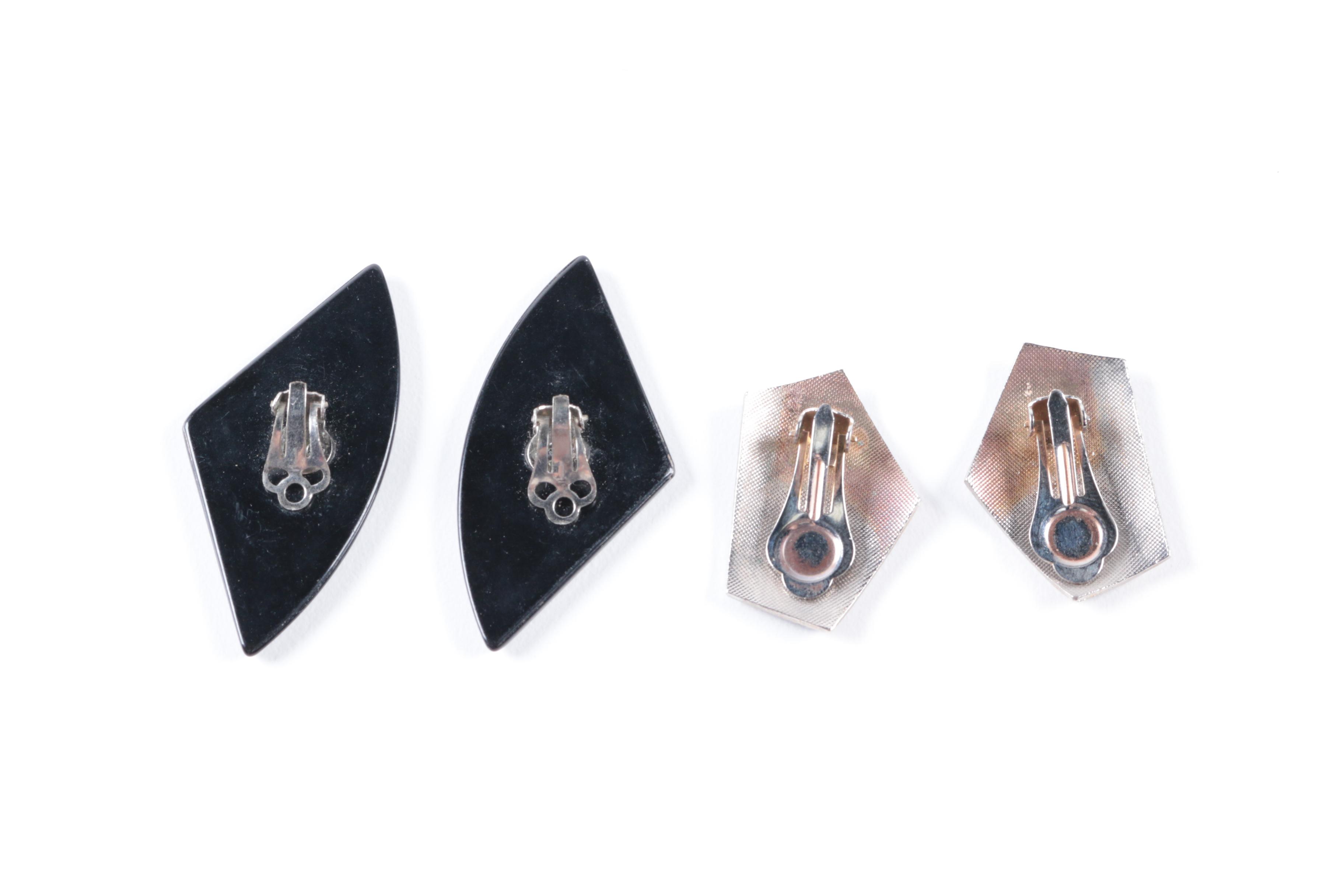 Vintage Costume Clip On Earrings