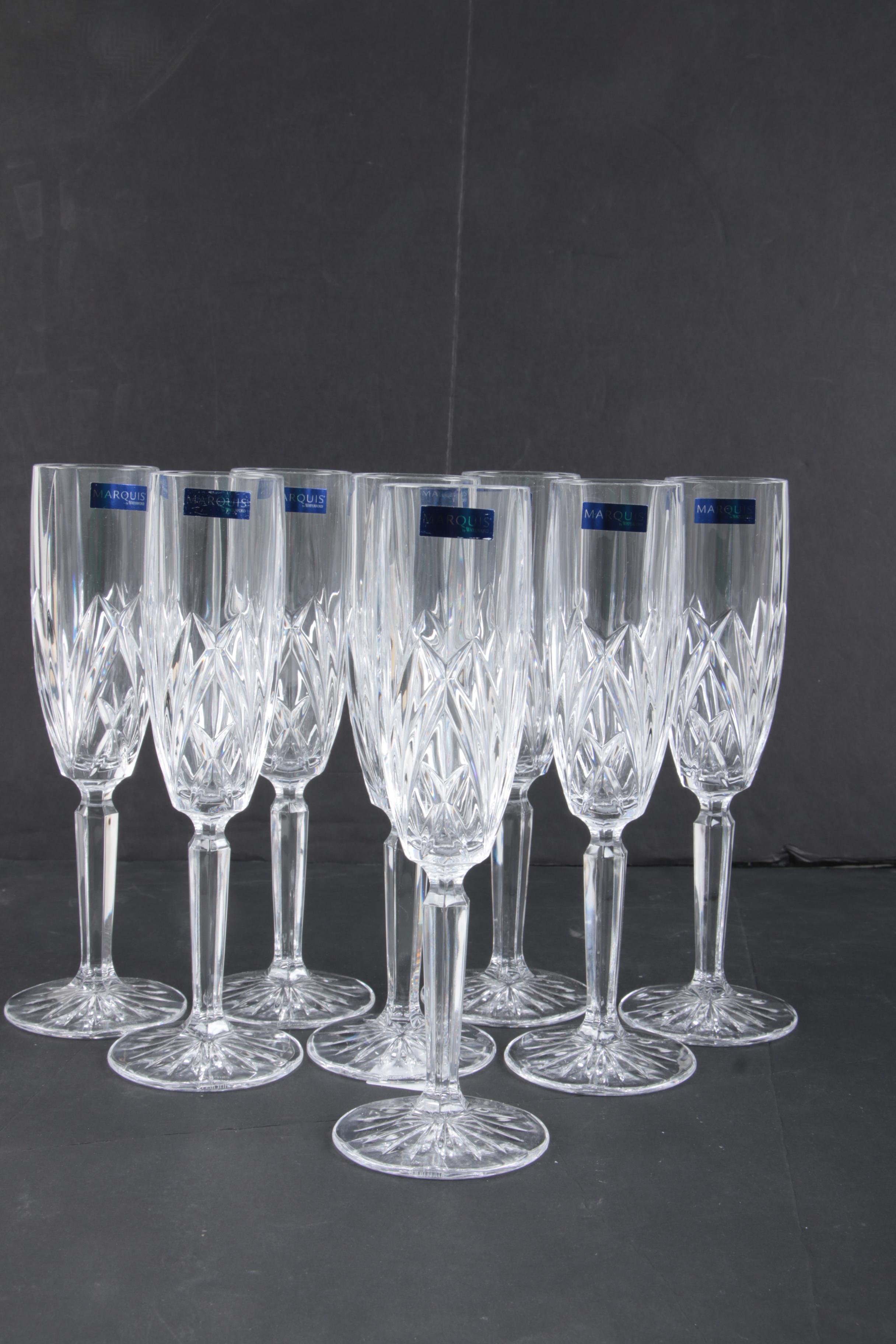 Marquis by Waterford "Brookside" Crystal Champagne Flutes
