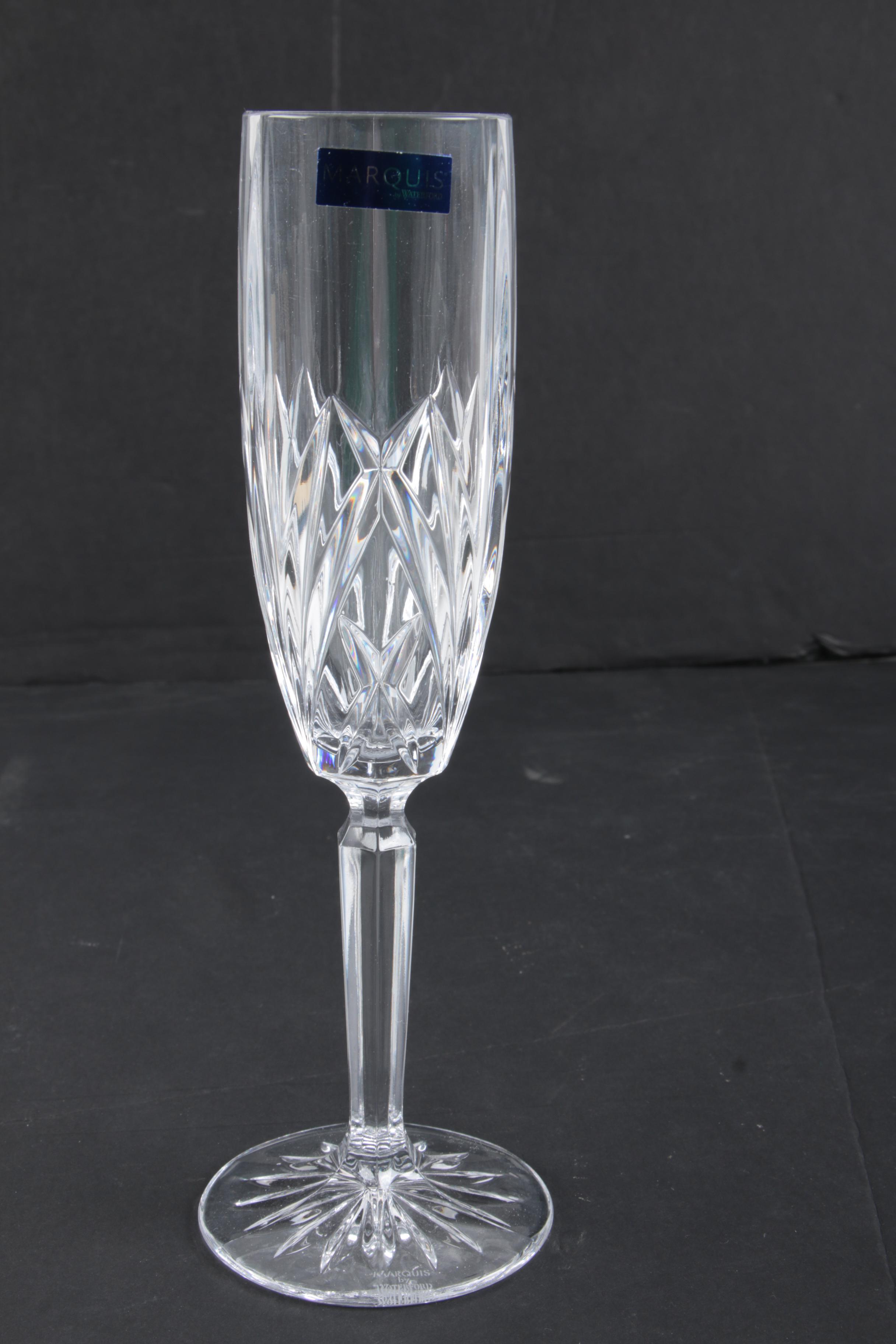Marquis by Waterford "Brookside" Crystal Champagne Flutes