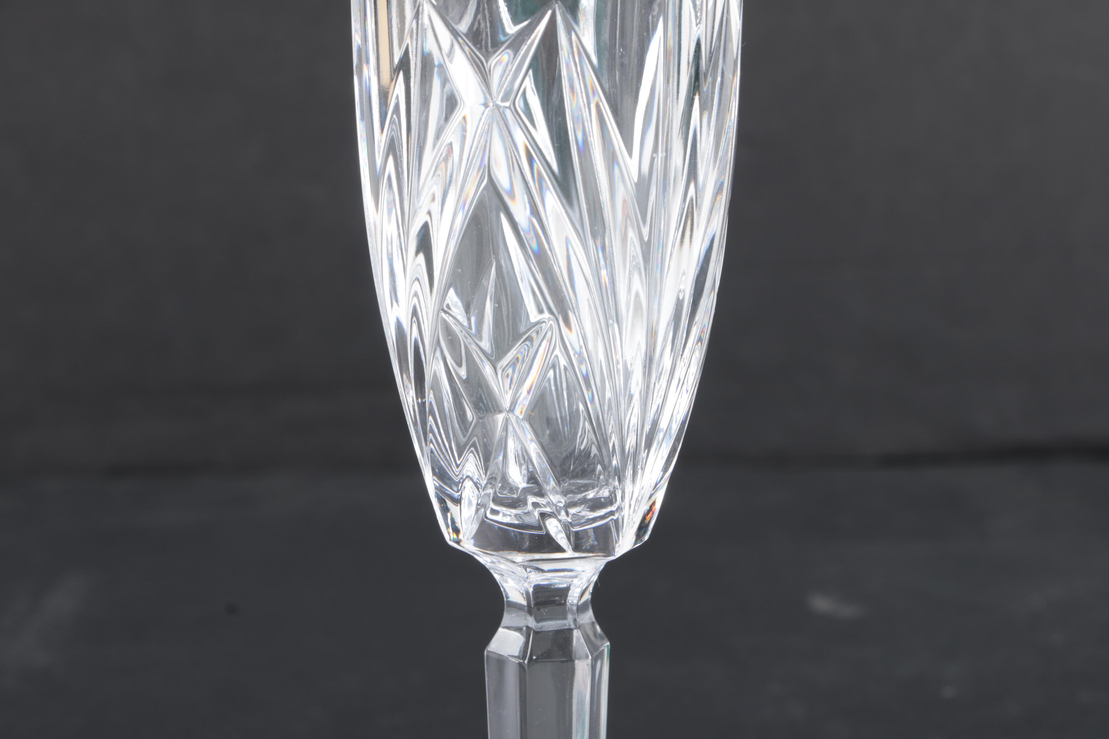 Marquis by Waterford "Brookside" Crystal Champagne Flutes