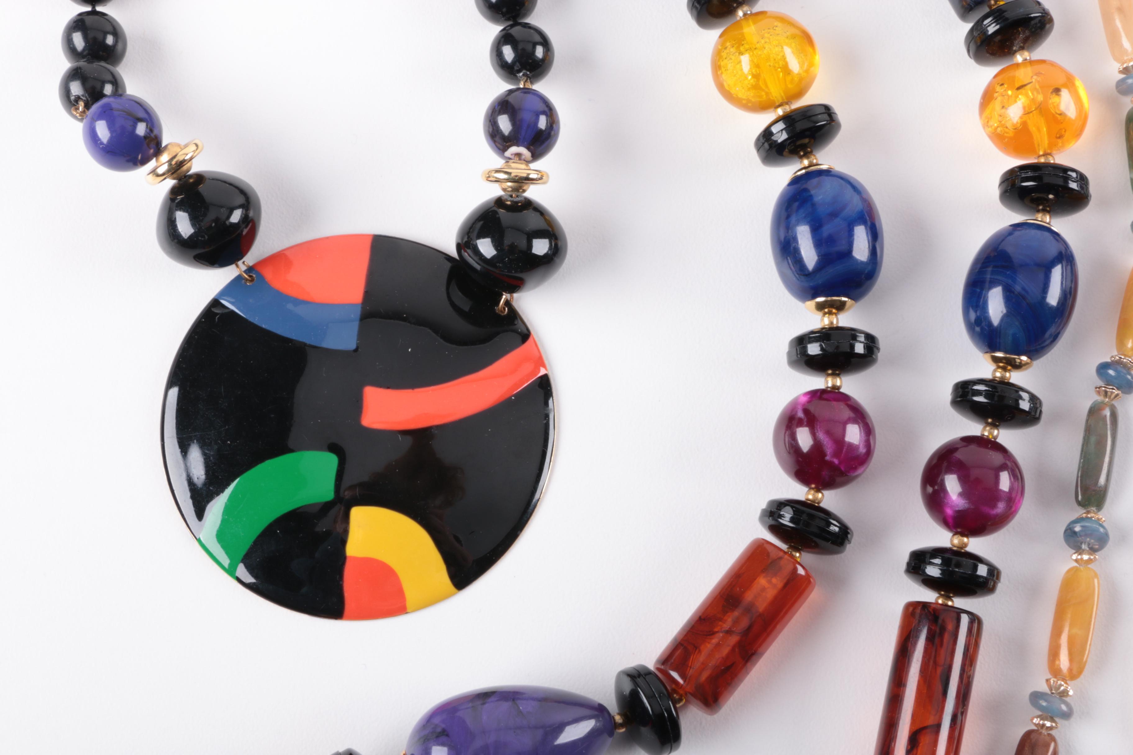 Costume Jewelry Beaded Necklaces