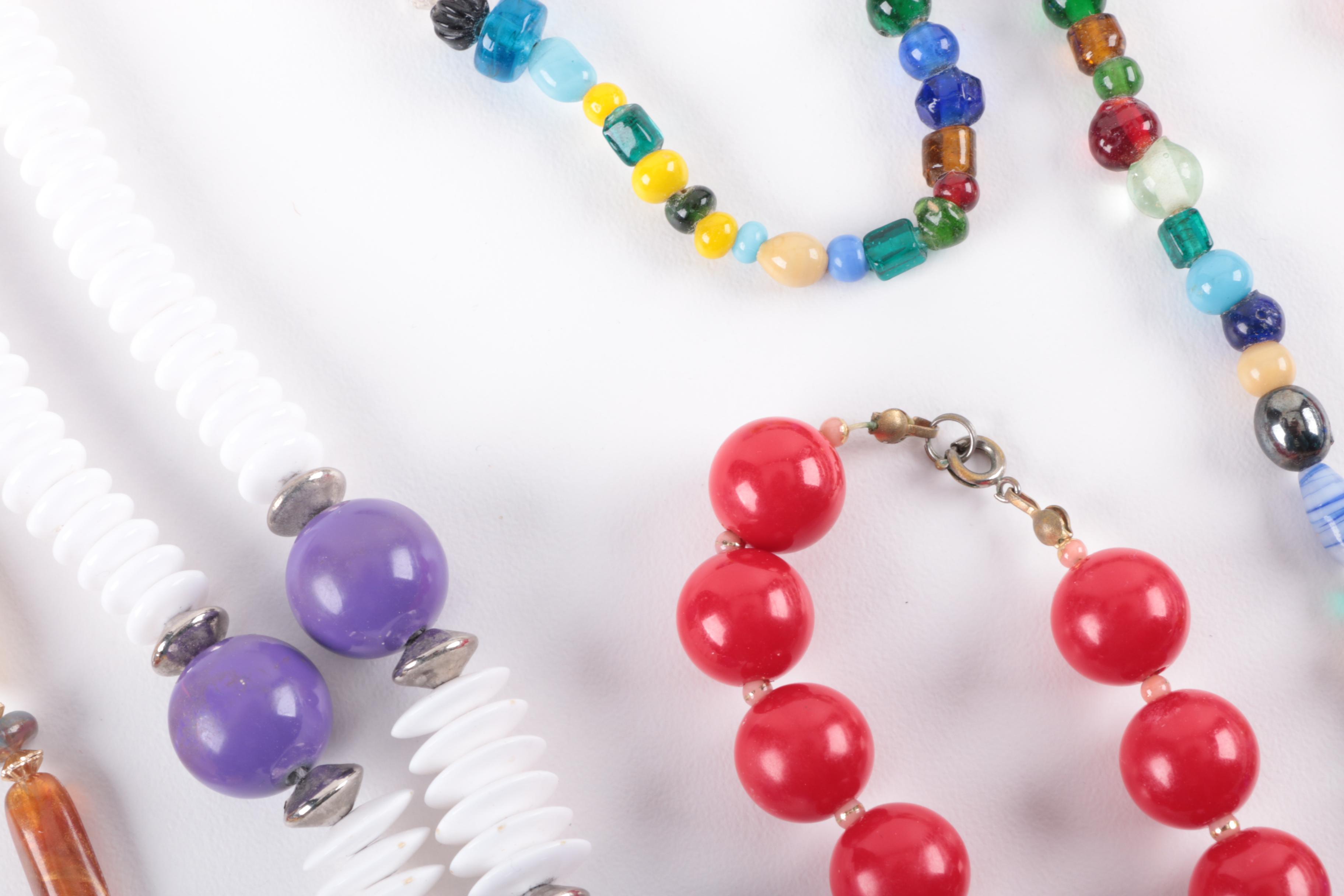 Costume Jewelry Beaded Necklaces