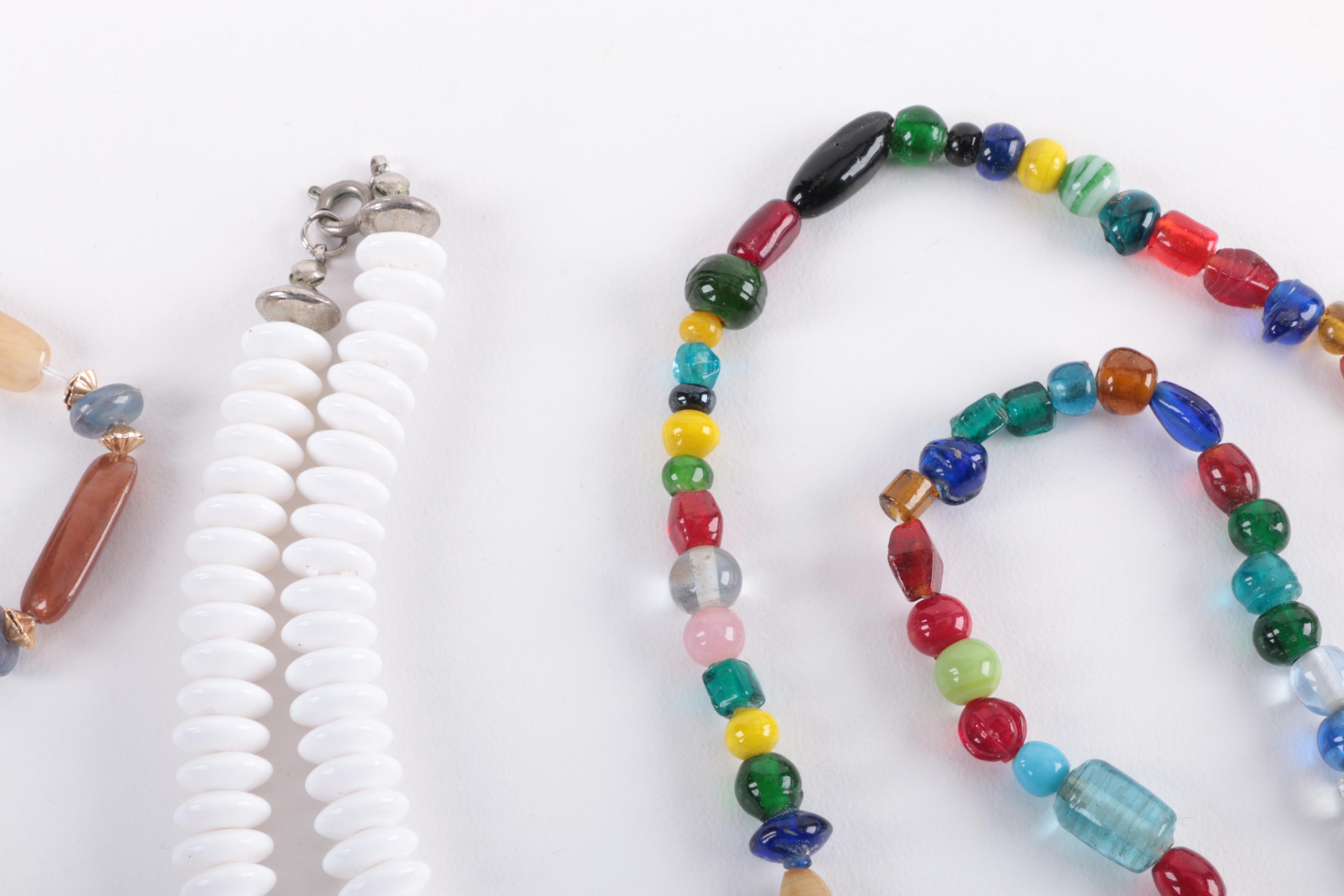 Costume Jewelry Beaded Necklaces