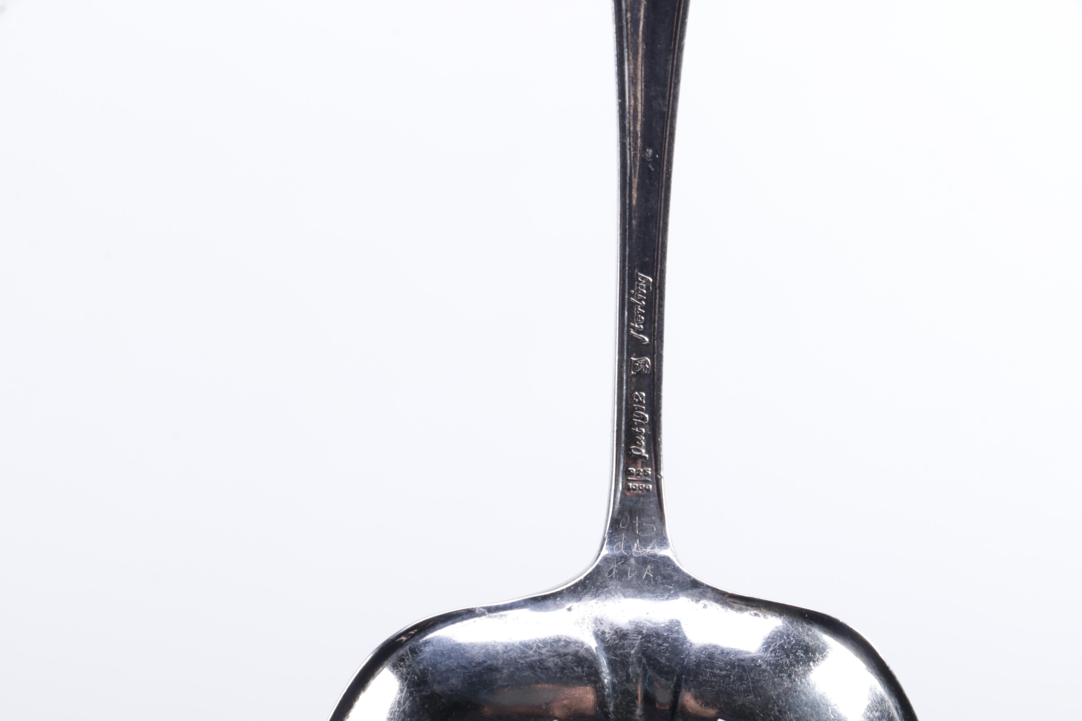 Towle "Mary Chilton" and Whiting Mfg. Co. "Adam" Sterling Serving Utensils