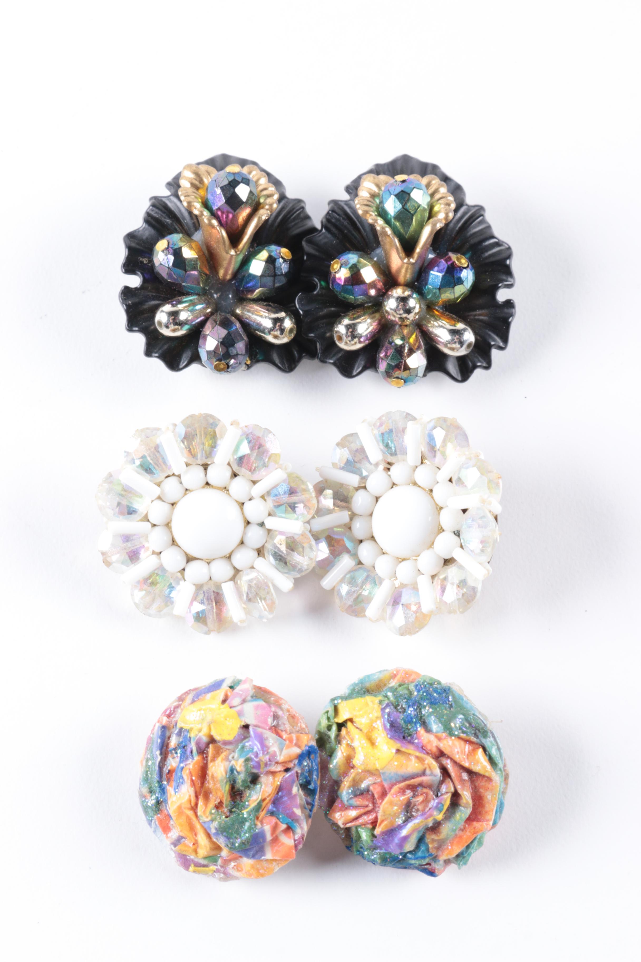 Costume Jewelry Earrings Including Kramer