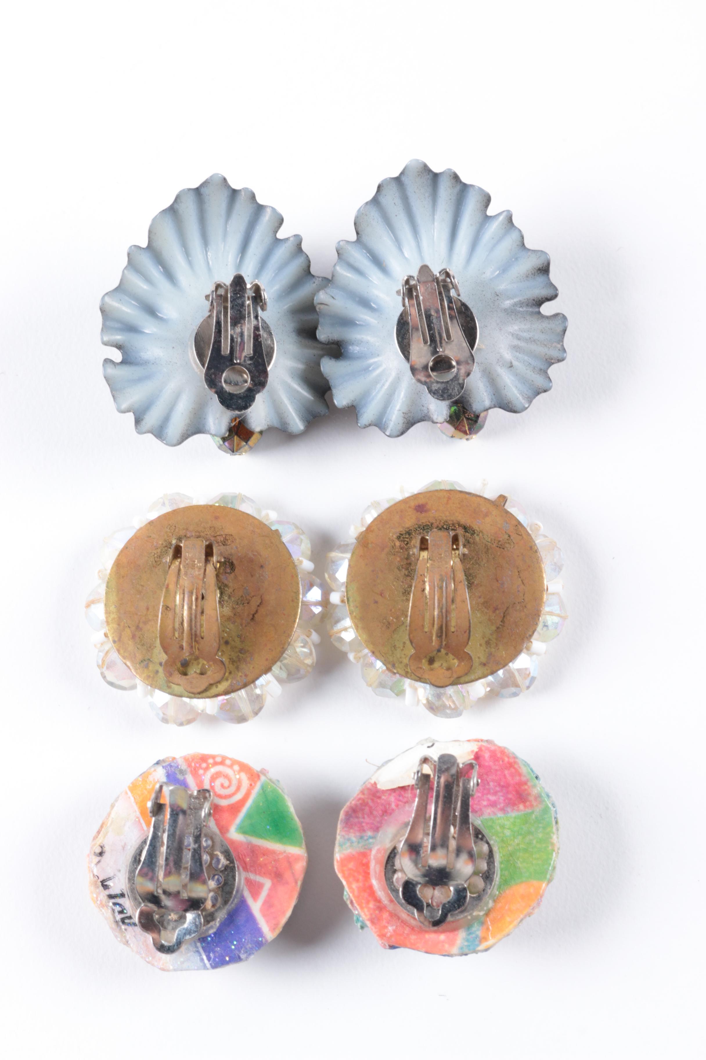 Costume Jewelry Earrings Including Kramer