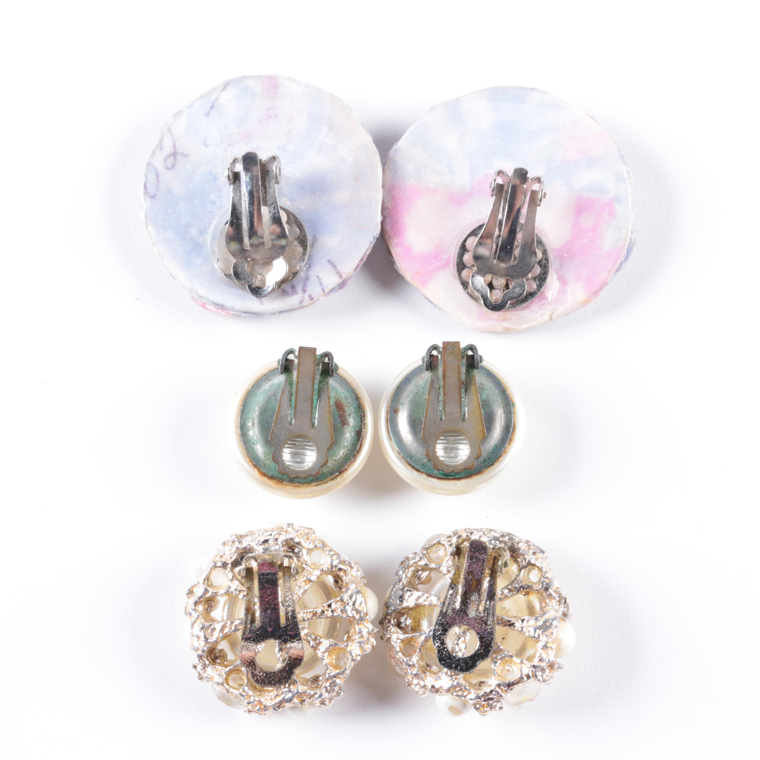 Costume Jewelry Earrings Including Kramer