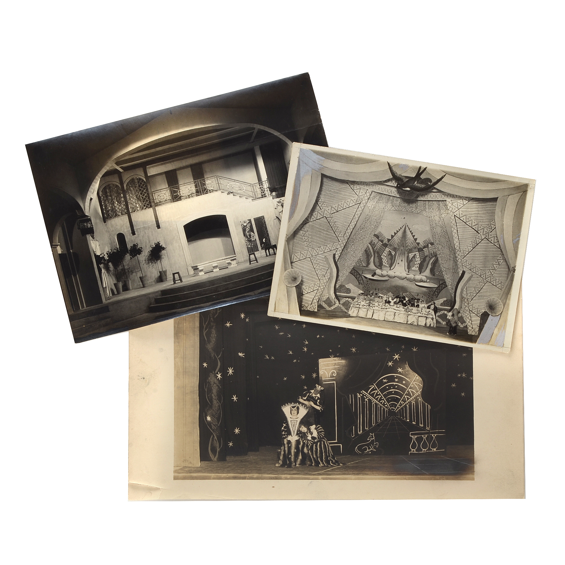 Three Early 20th Century Photographs of French Cinema and Theater