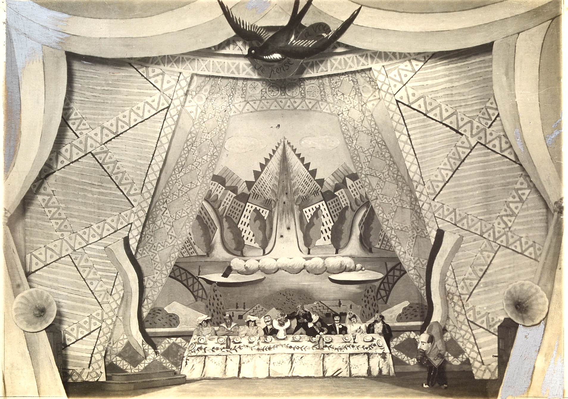 Three Early 20th Century Photographs of French Cinema and Theater