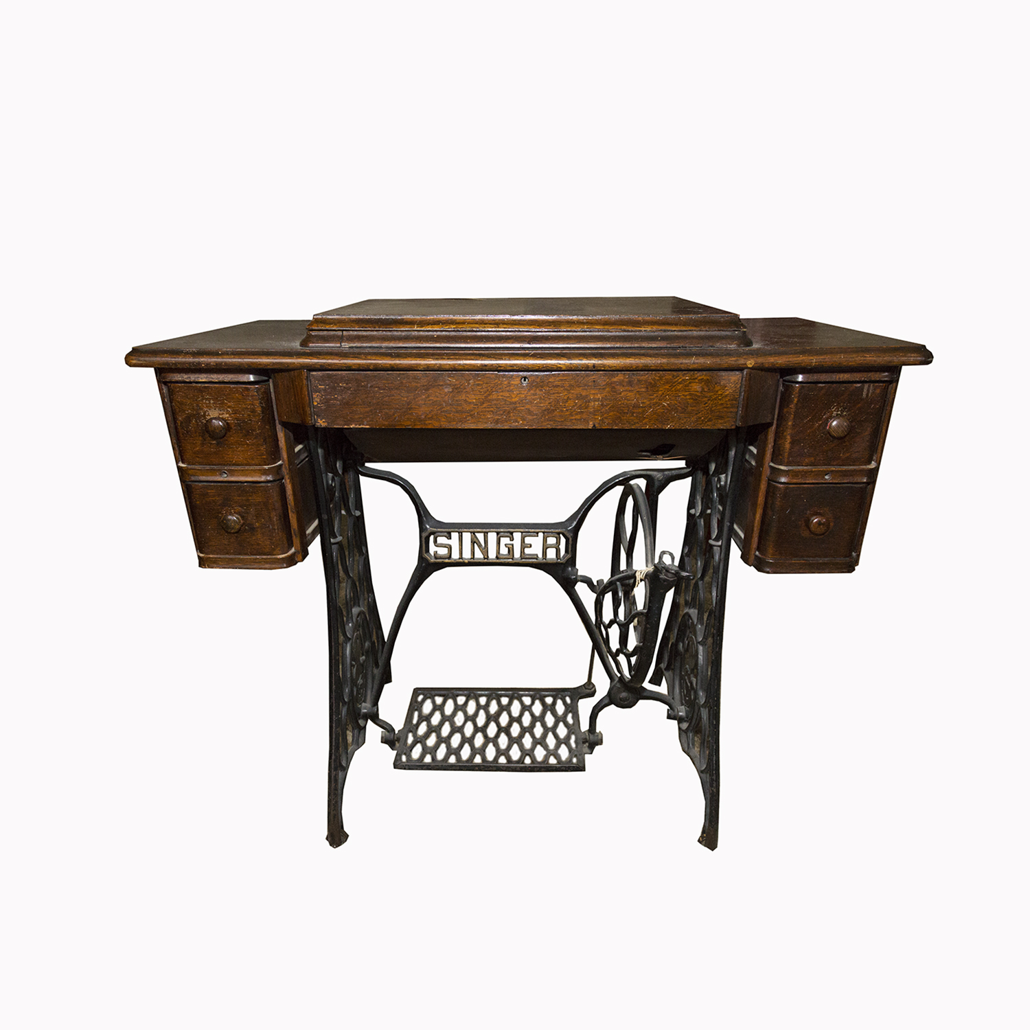 Antique Singer Treadle Sewing Machine Cabinet