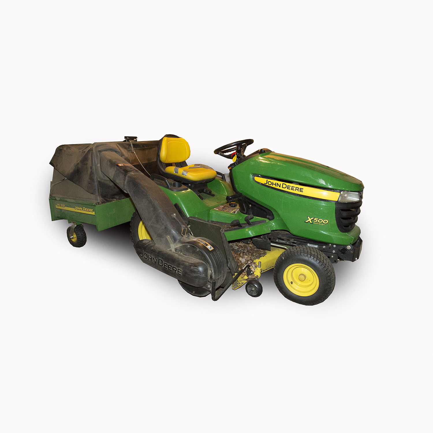 John Deere X500 Multi-Terrain Riding Mower with Collection System