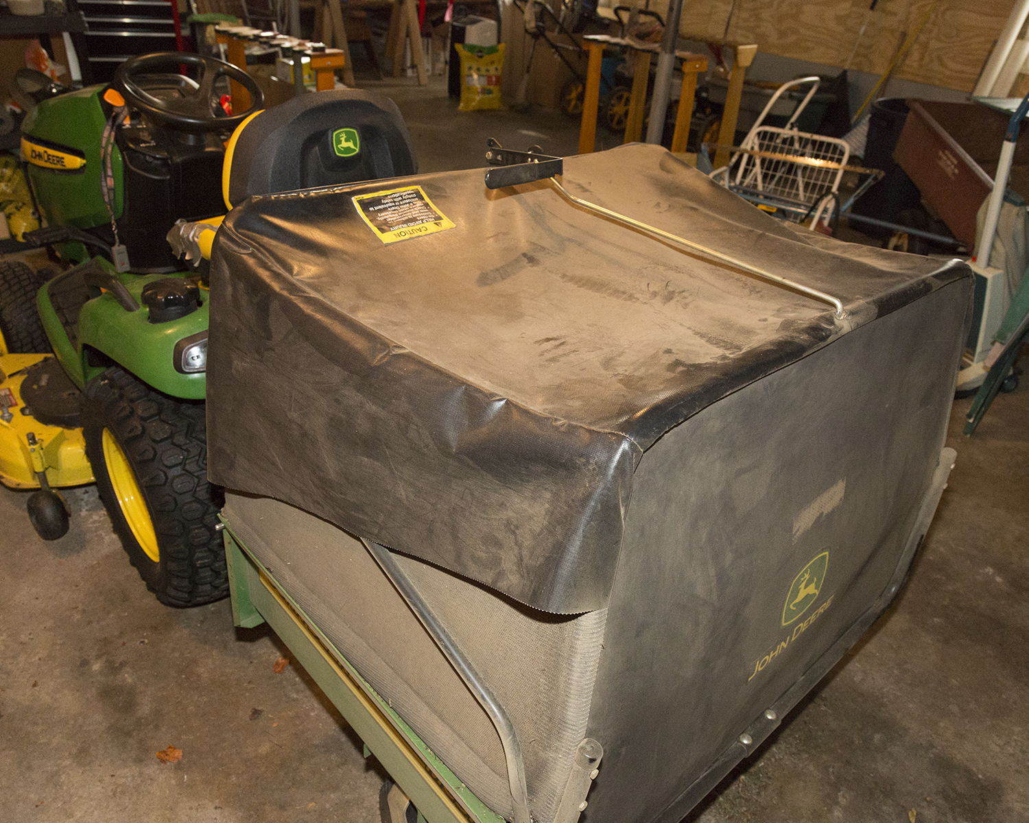 John Deere X500 Multi-Terrain Riding Mower with Collection System