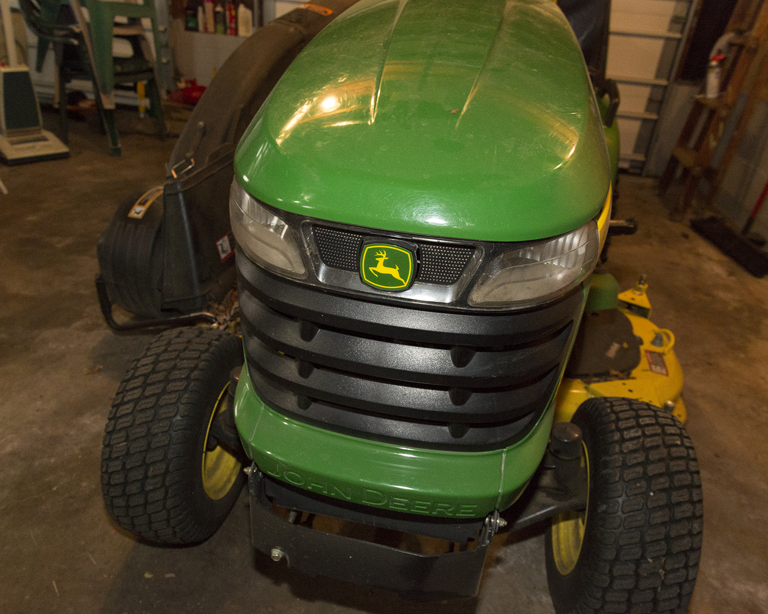 John Deere X500 Multi-Terrain Riding Mower with Collection System