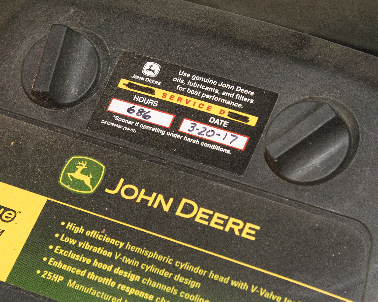 John Deere X500 Multi-Terrain Riding Mower with Collection System