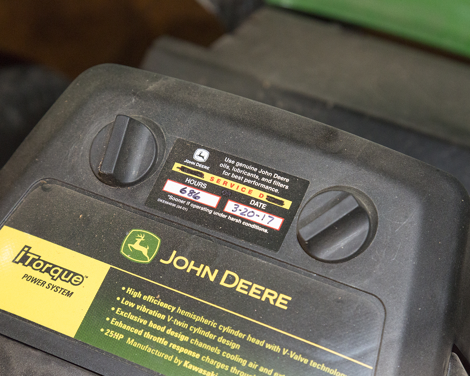John Deere X500 Multi-Terrain Riding Mower with Collection System