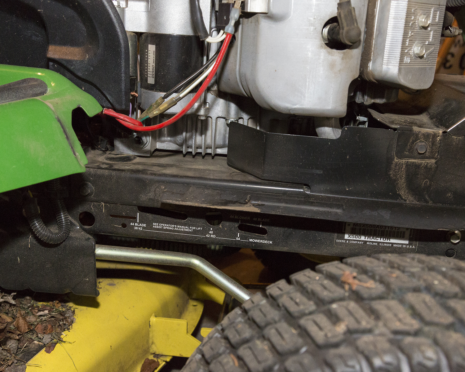 John Deere X500 Multi-Terrain Riding Mower with Collection System