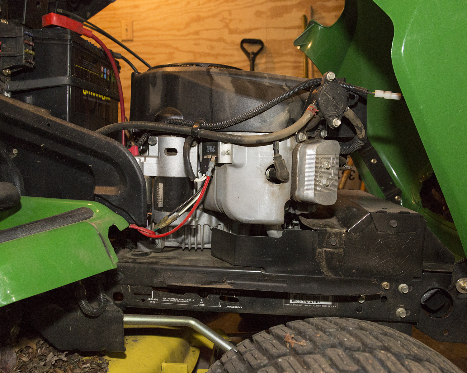 John Deere X500 Multi-Terrain Riding Mower with Collection System