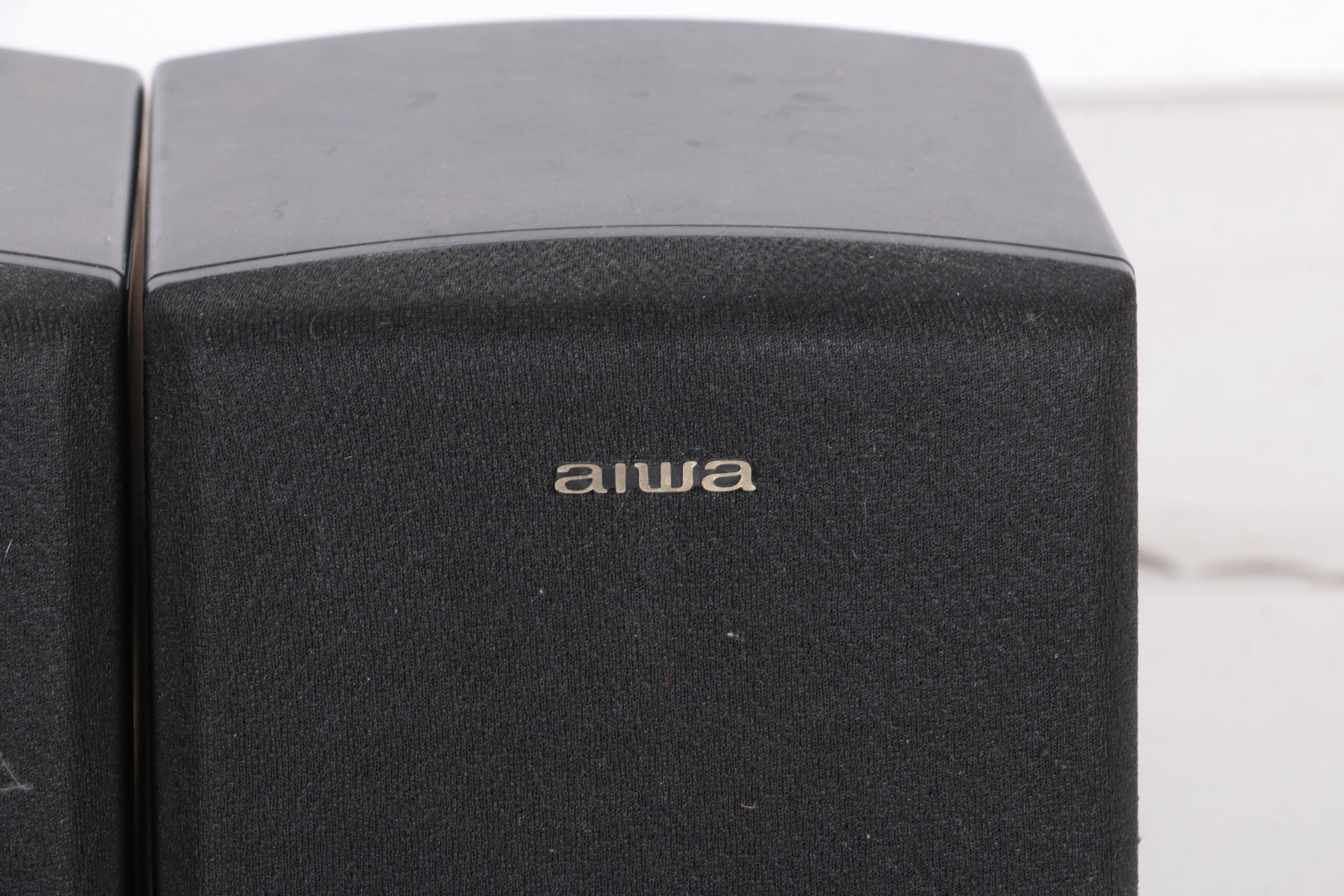 Yamaha and Aiwa Stereo Speakers