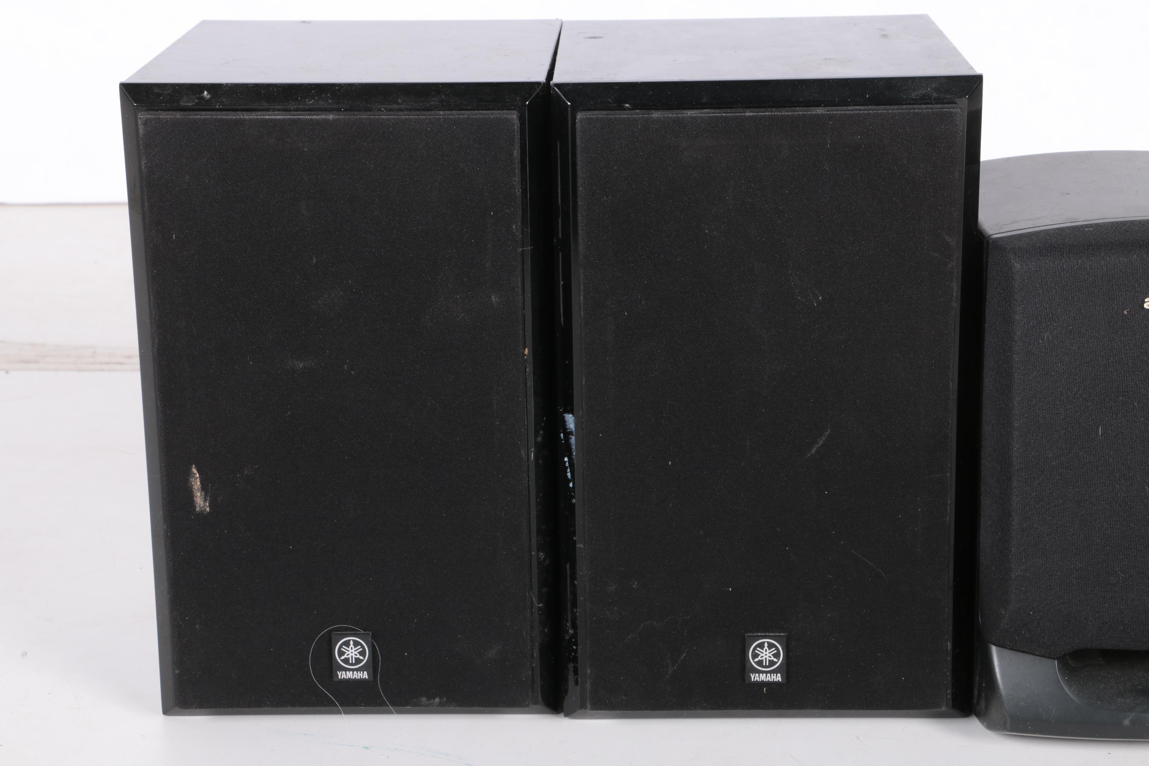 Yamaha and Aiwa Stereo Speakers