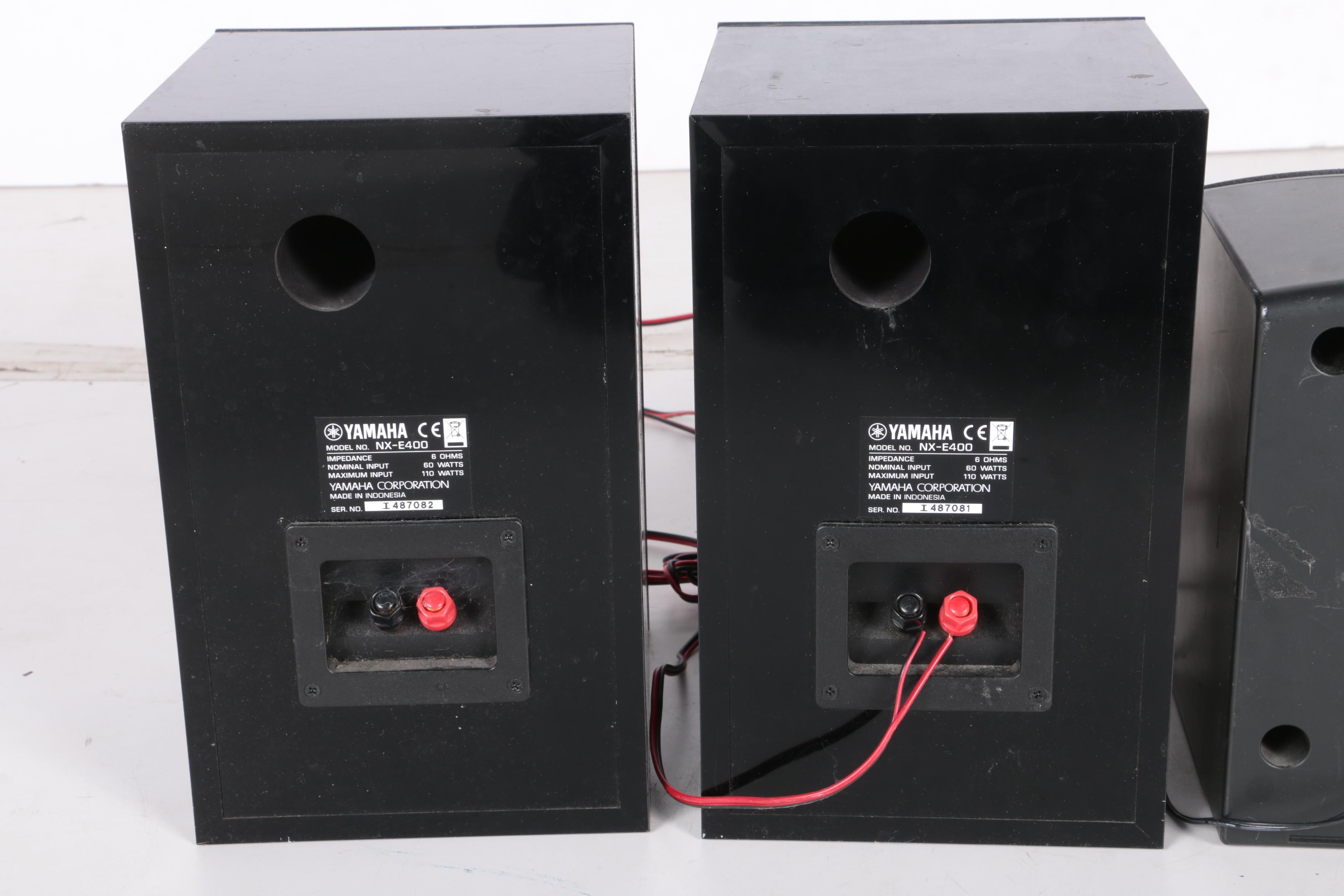 Yamaha and Aiwa Stereo Speakers