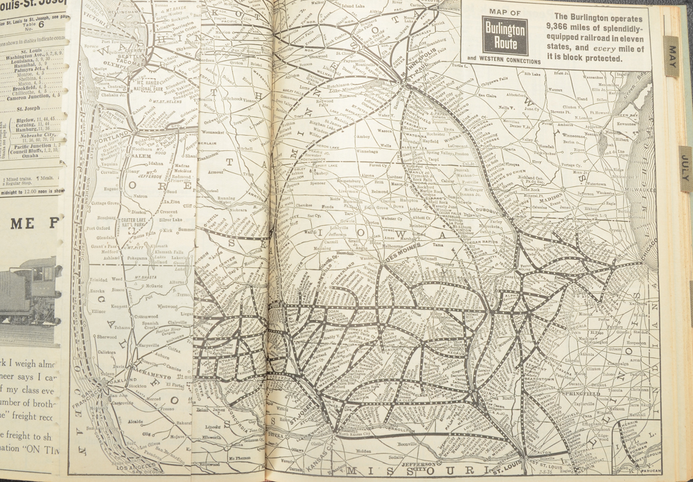 Railroad Time Table and Diagram Books