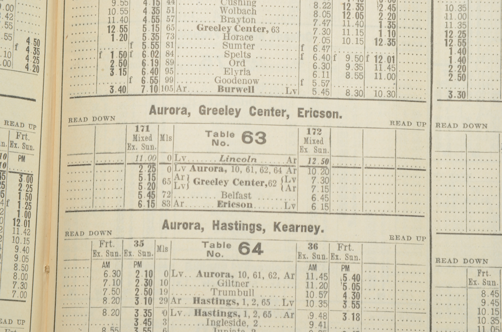 Railroad Time Table and Diagram Books