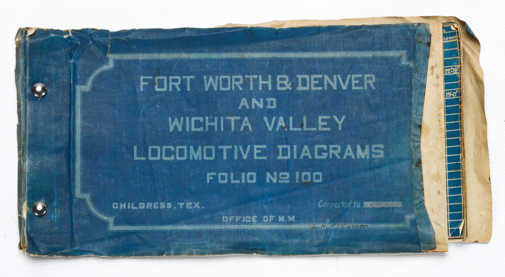 Ft. Worth & Denver and Wichita Valley Locomotive Diagrams