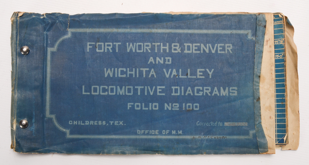 Ft. Worth & Denver and Wichita Valley Locomotive Diagrams