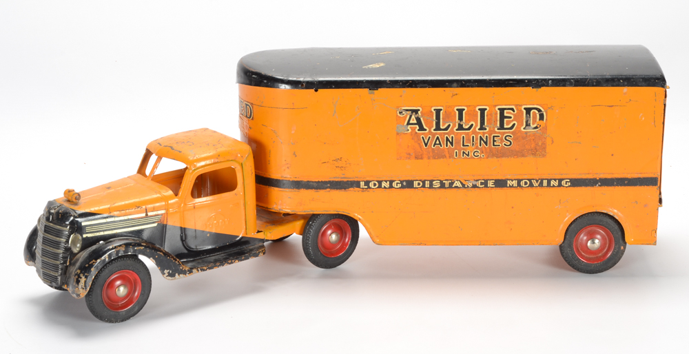 Vintage Buddy L "Allied Van Lines" Pressed Steel Truck