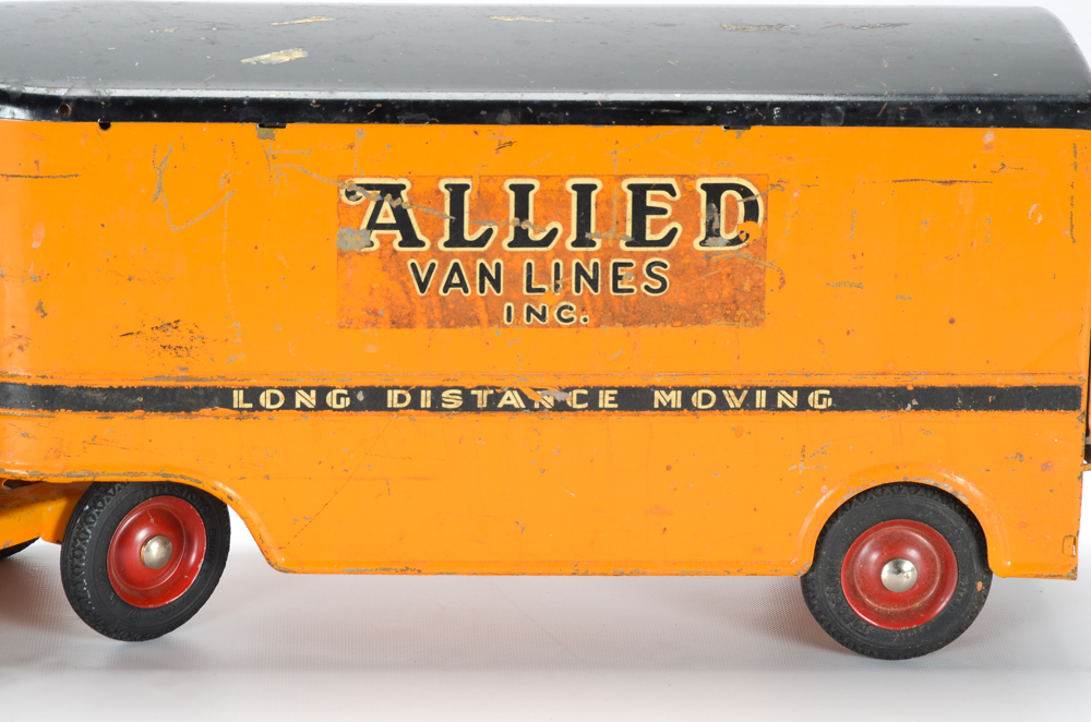 Vintage Buddy L "Allied Van Lines" Pressed Steel Truck
