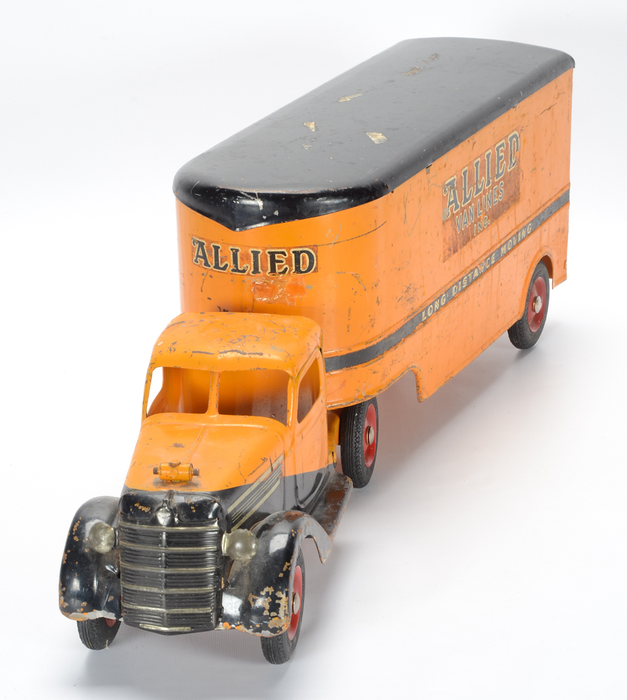 Vintage Buddy L "Allied Van Lines" Pressed Steel Truck