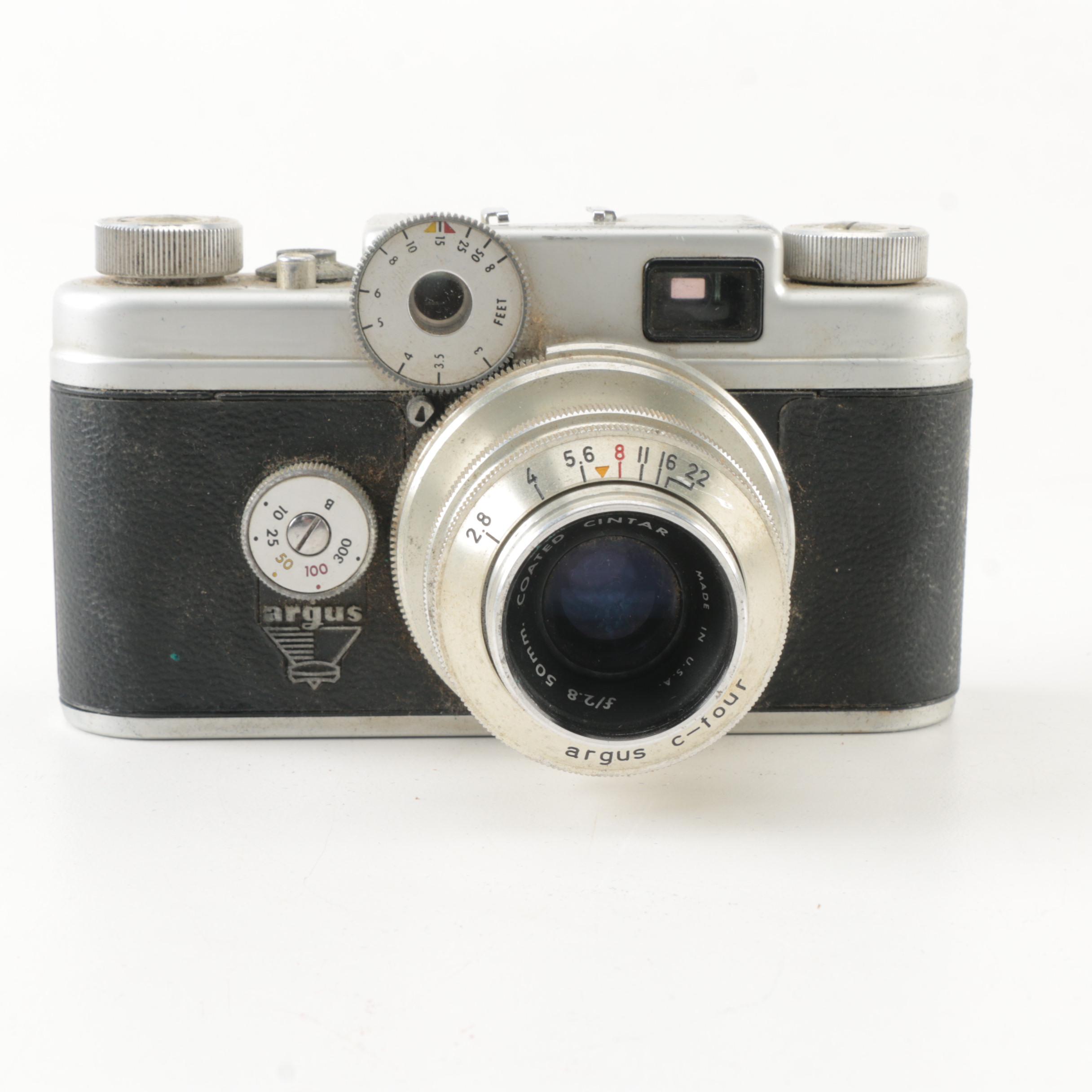 Vintage Argus and Minolta 35mm Film Cameras