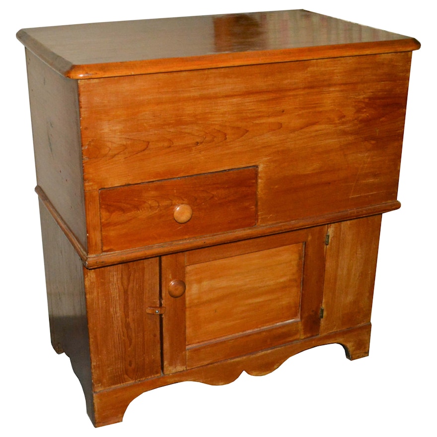 Antique Poplar Dry Sink