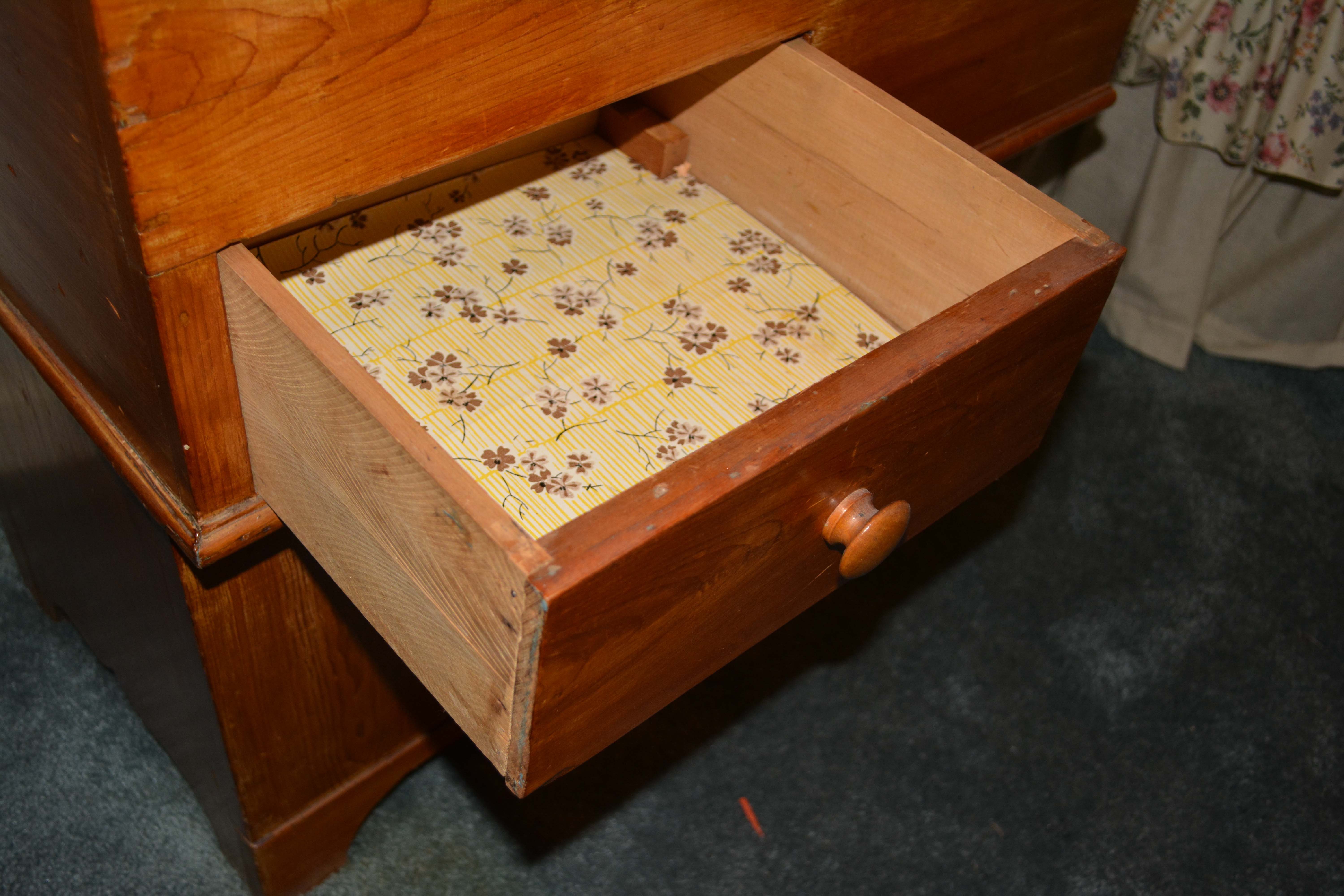 Antique Poplar Dry Sink