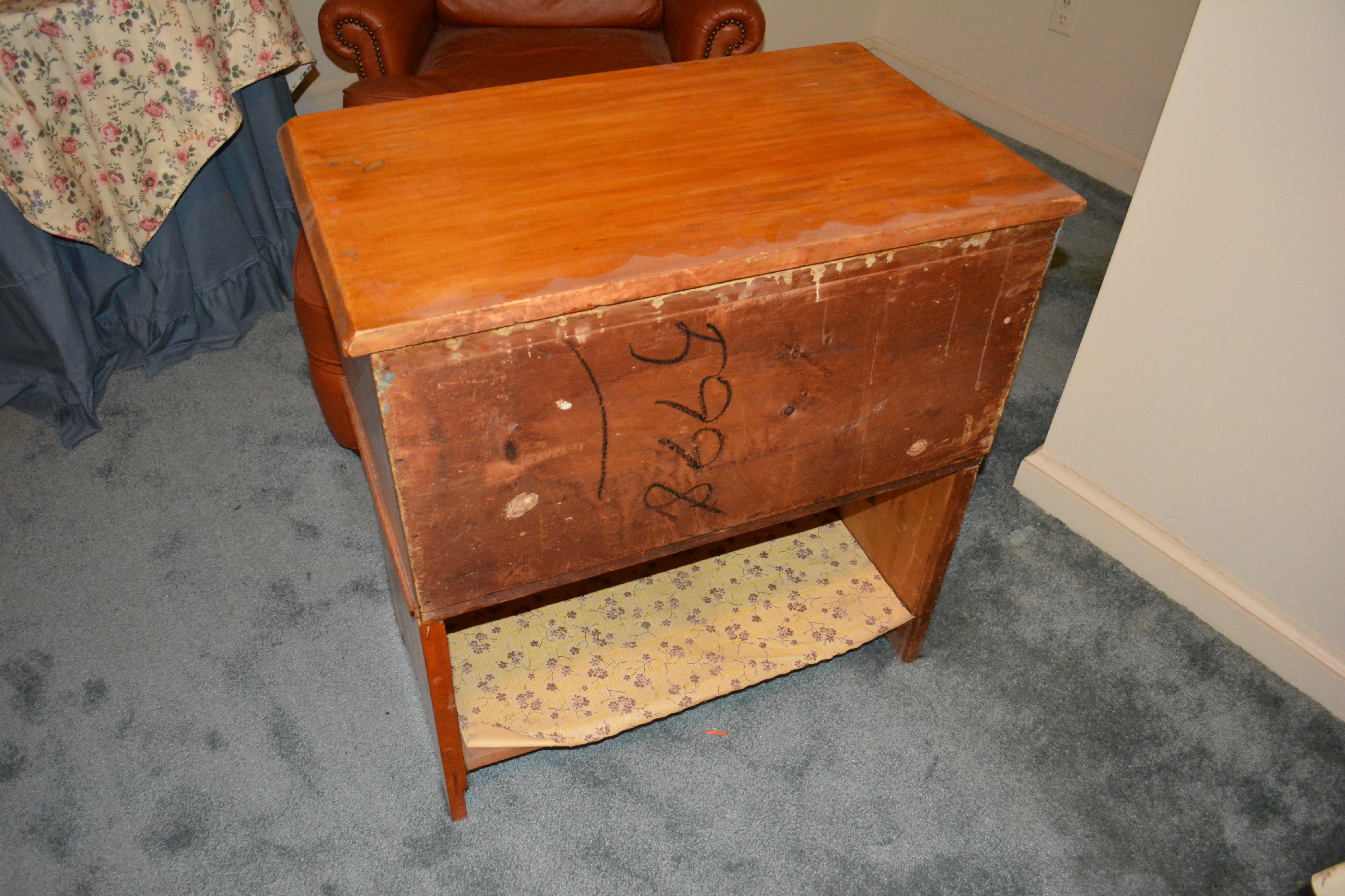 Antique Poplar Dry Sink