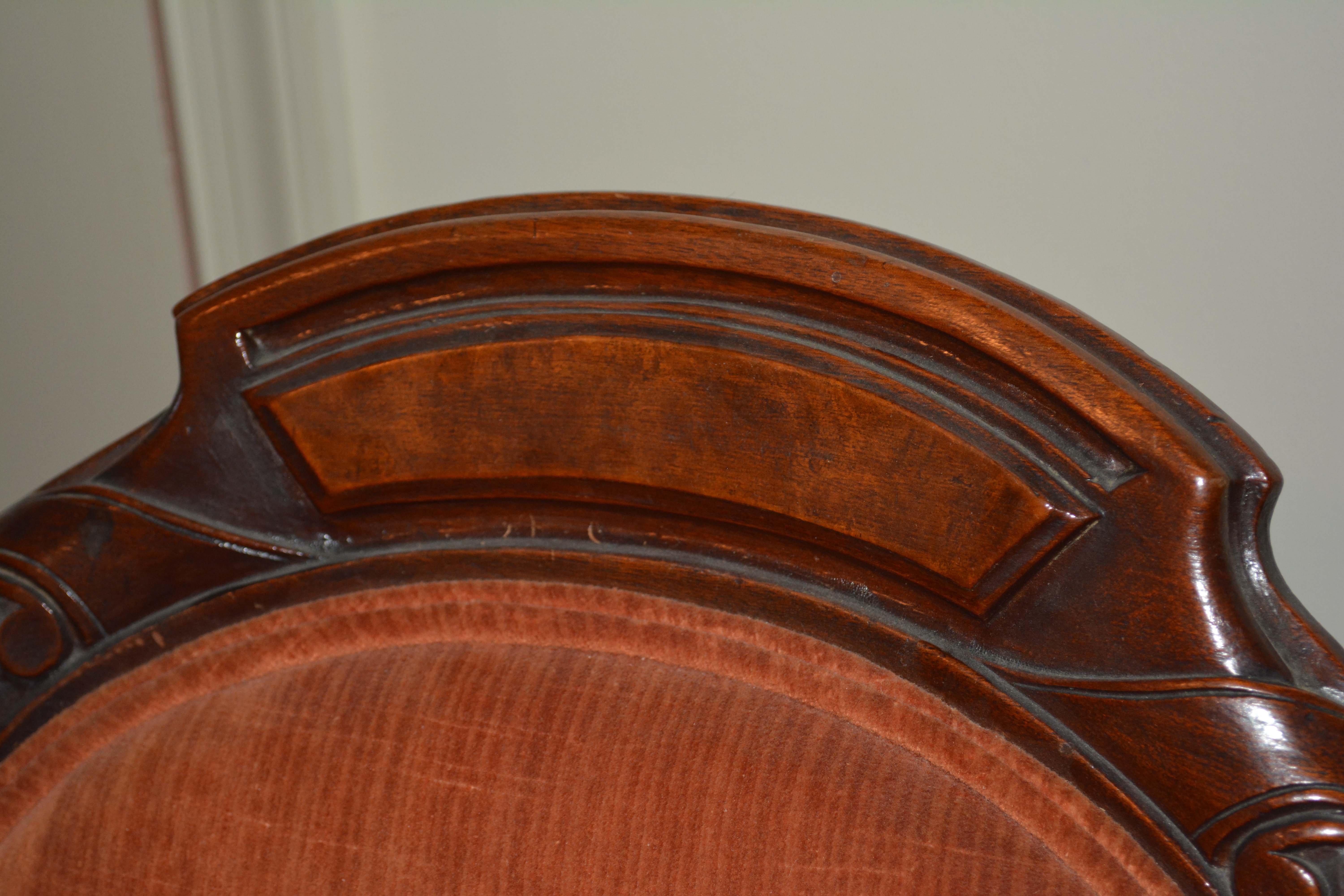 Pair of Vintage Victorian Style Parlor Chairs