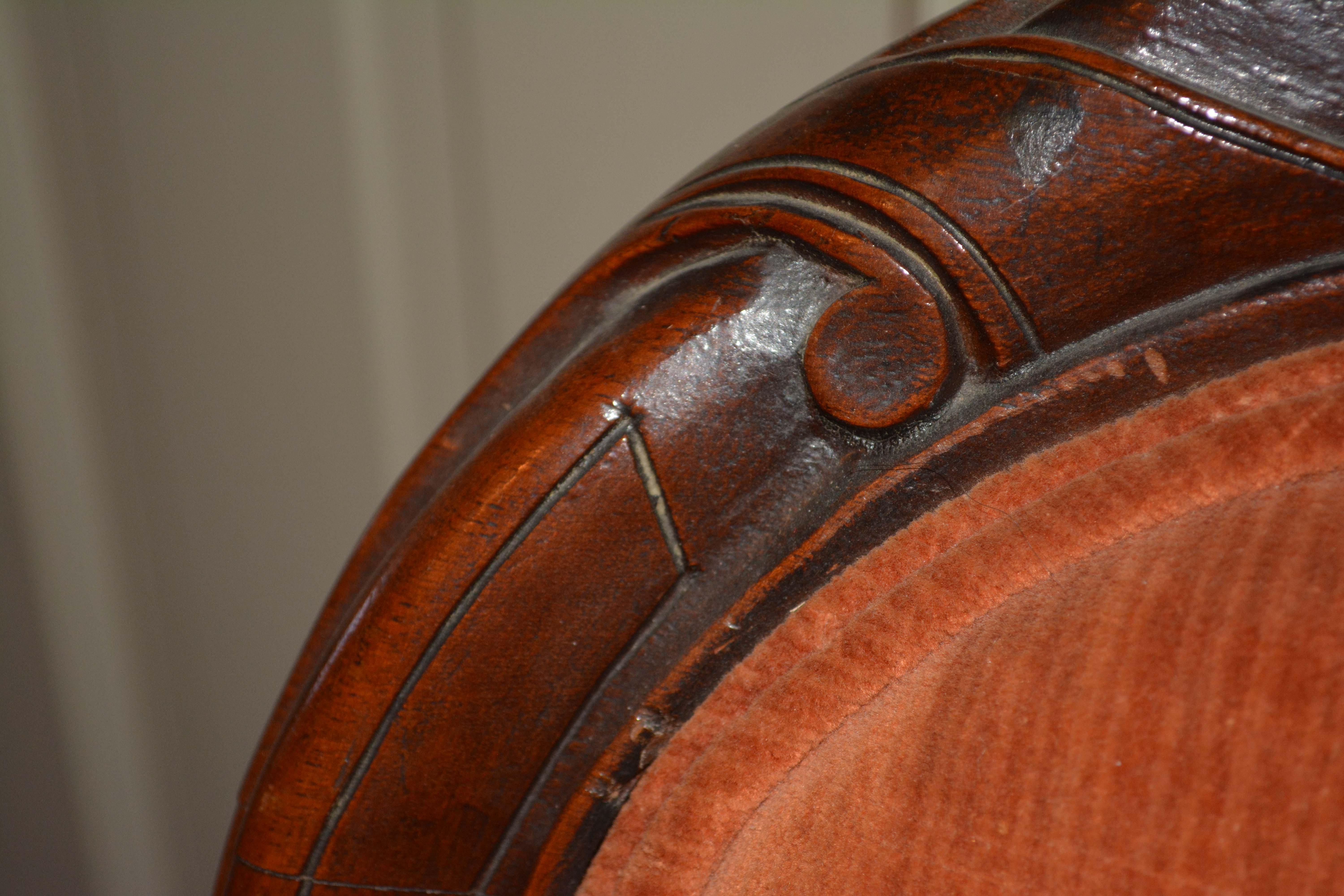 Pair of Vintage Victorian Style Parlor Chairs