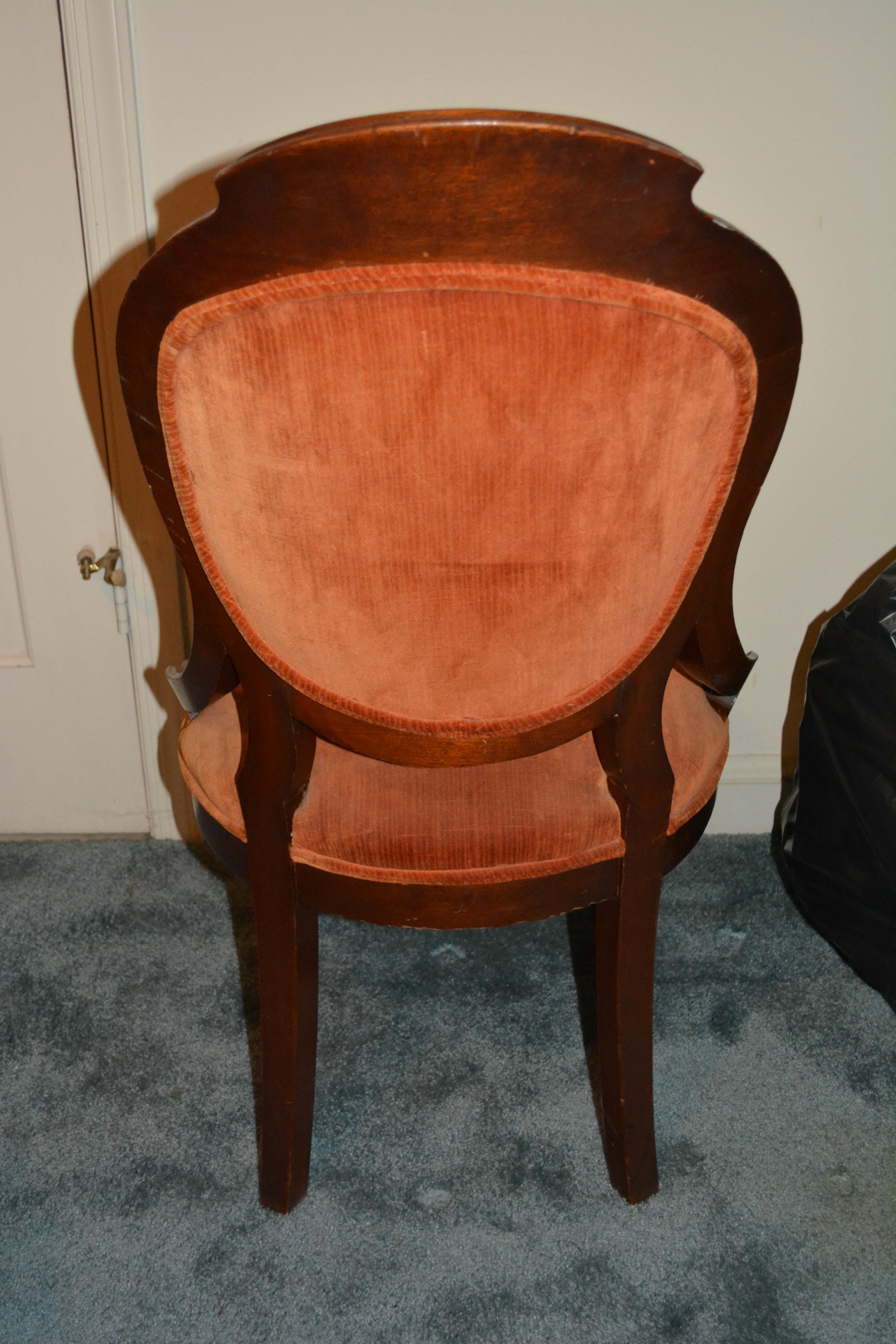 Pair of Vintage Victorian Style Parlor Chairs