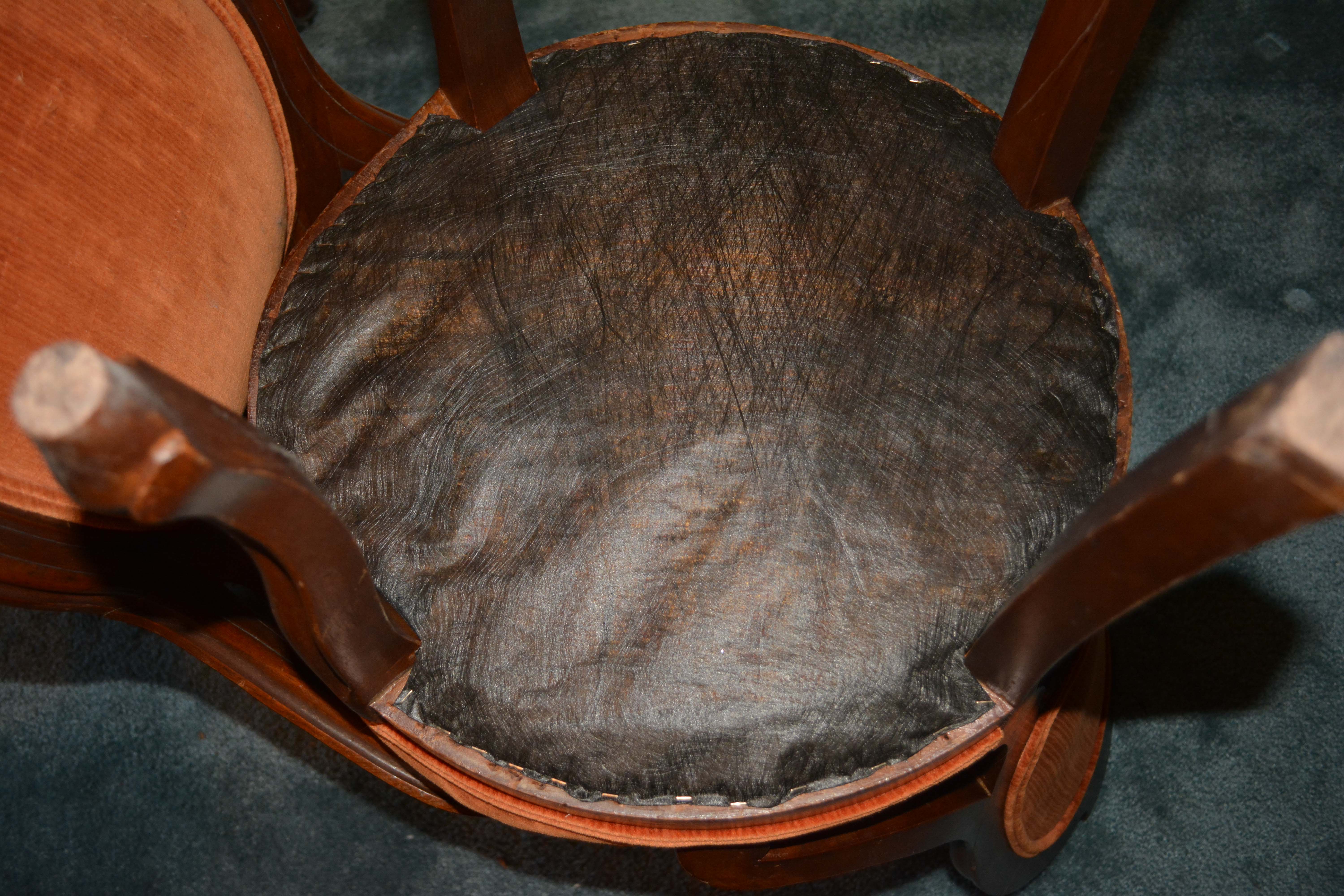 Pair of Vintage Victorian Style Parlor Chairs