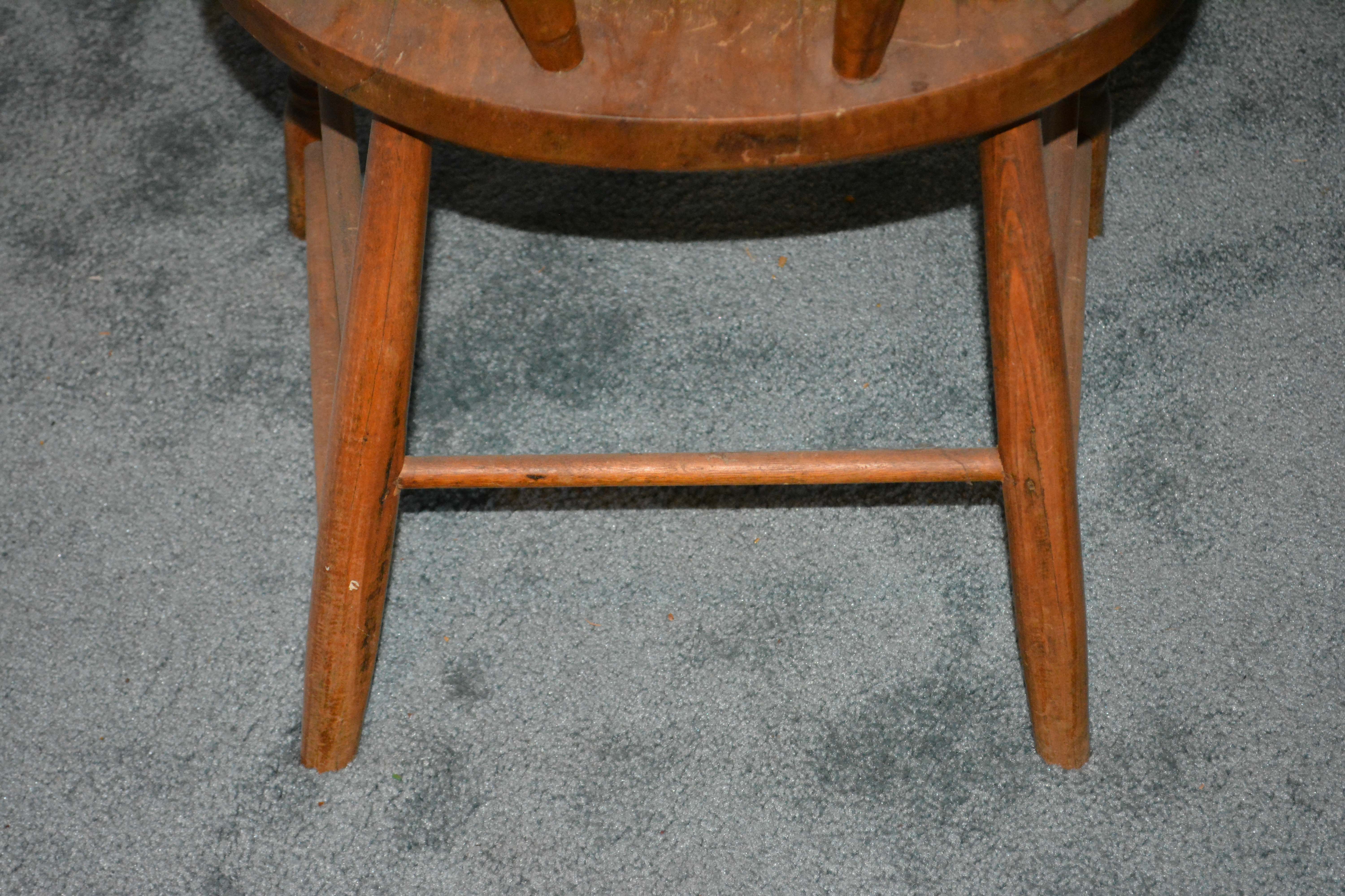 Antique Poplar Captains Chair