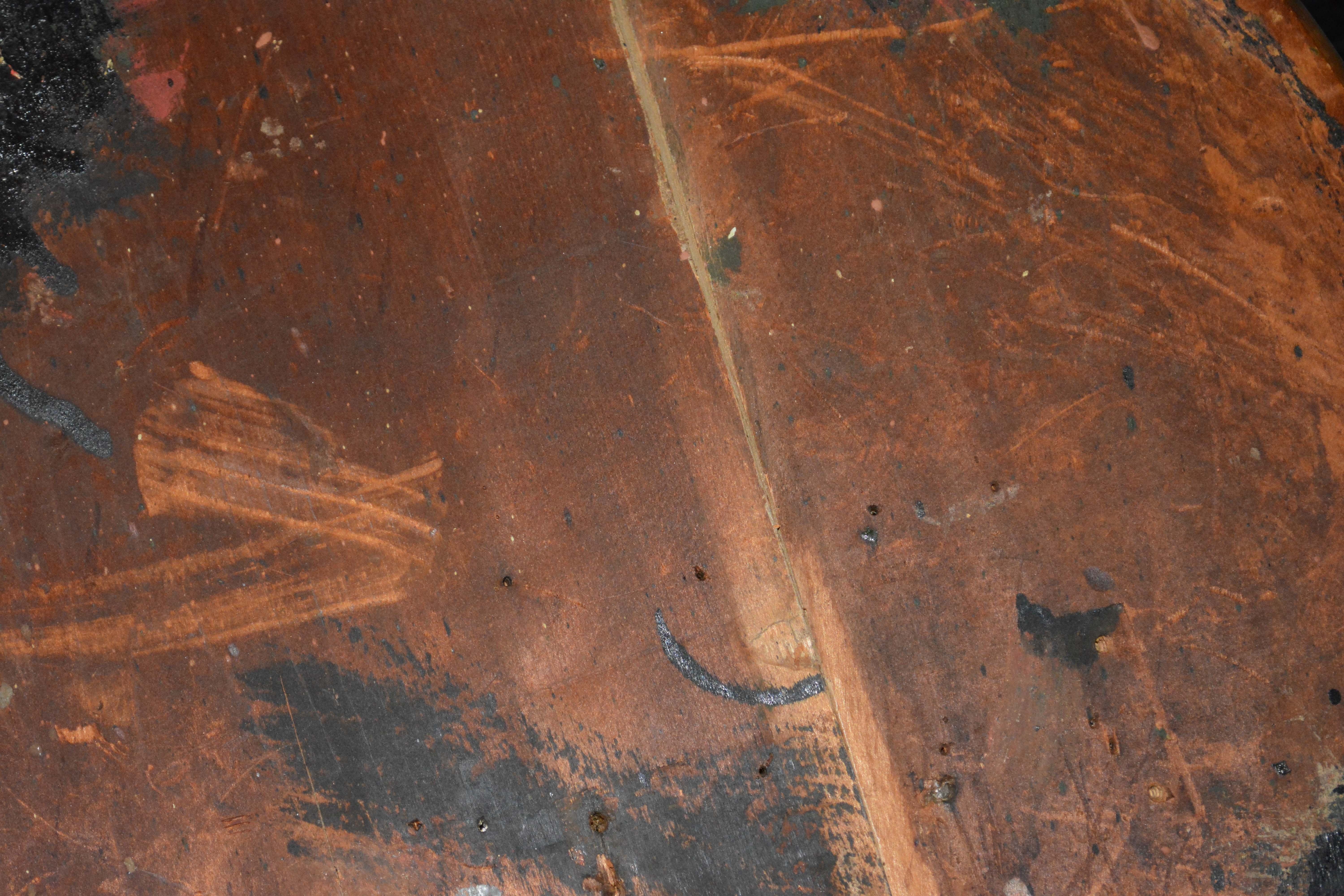 Antique Poplar Captains Chair