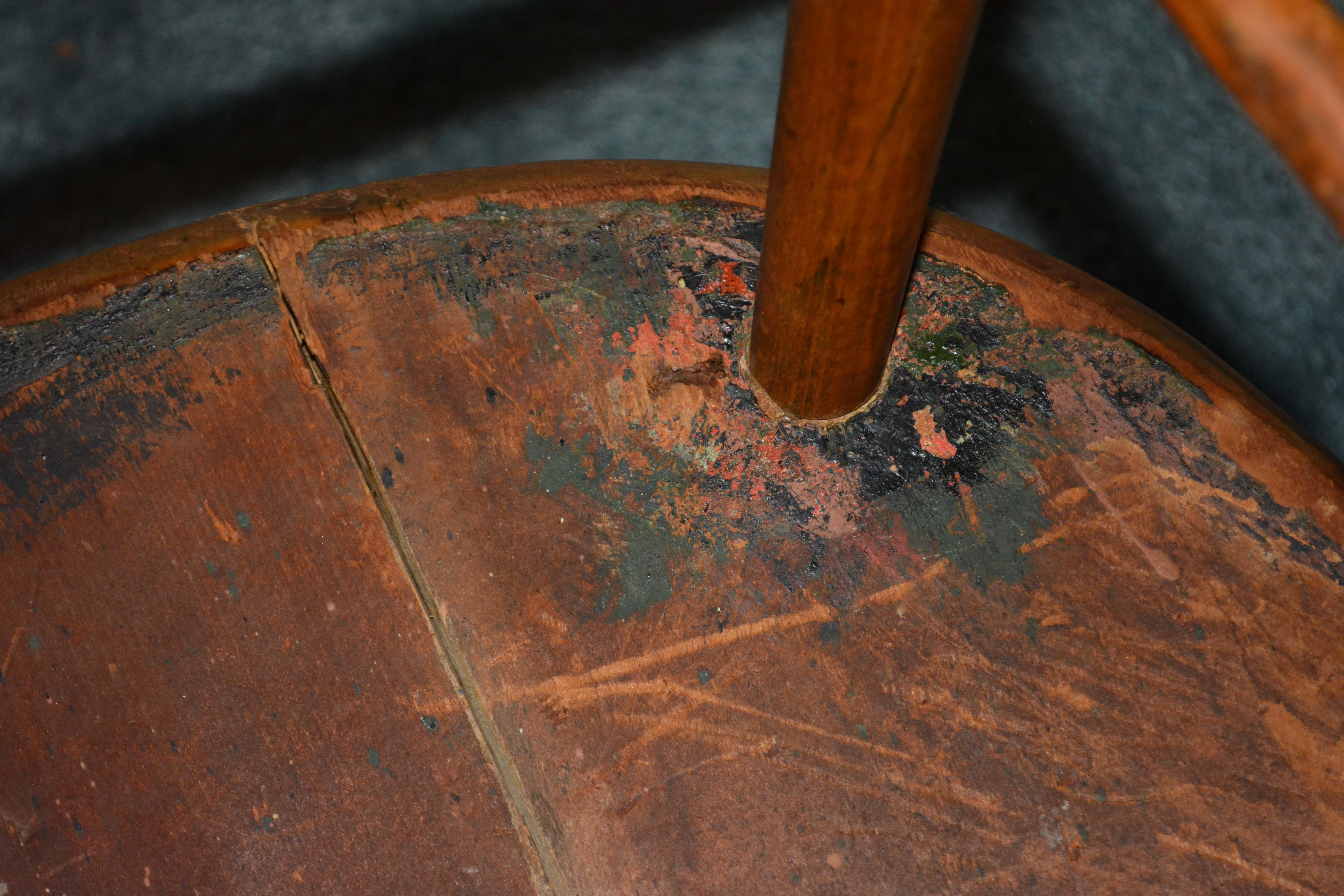 Antique Poplar Captains Chair