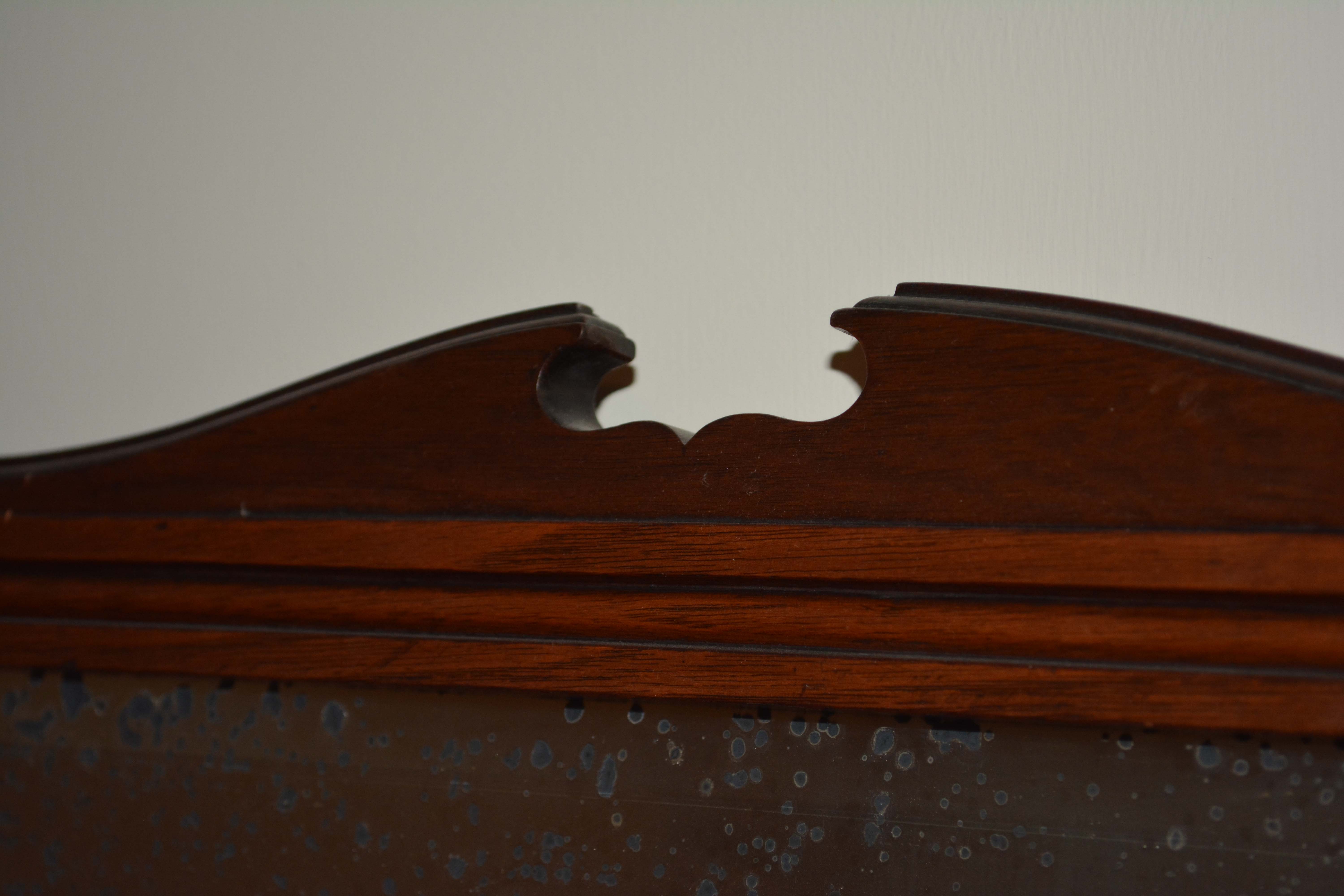 Antique English Victorian Walnut Dressing Table with Mirror and Stool