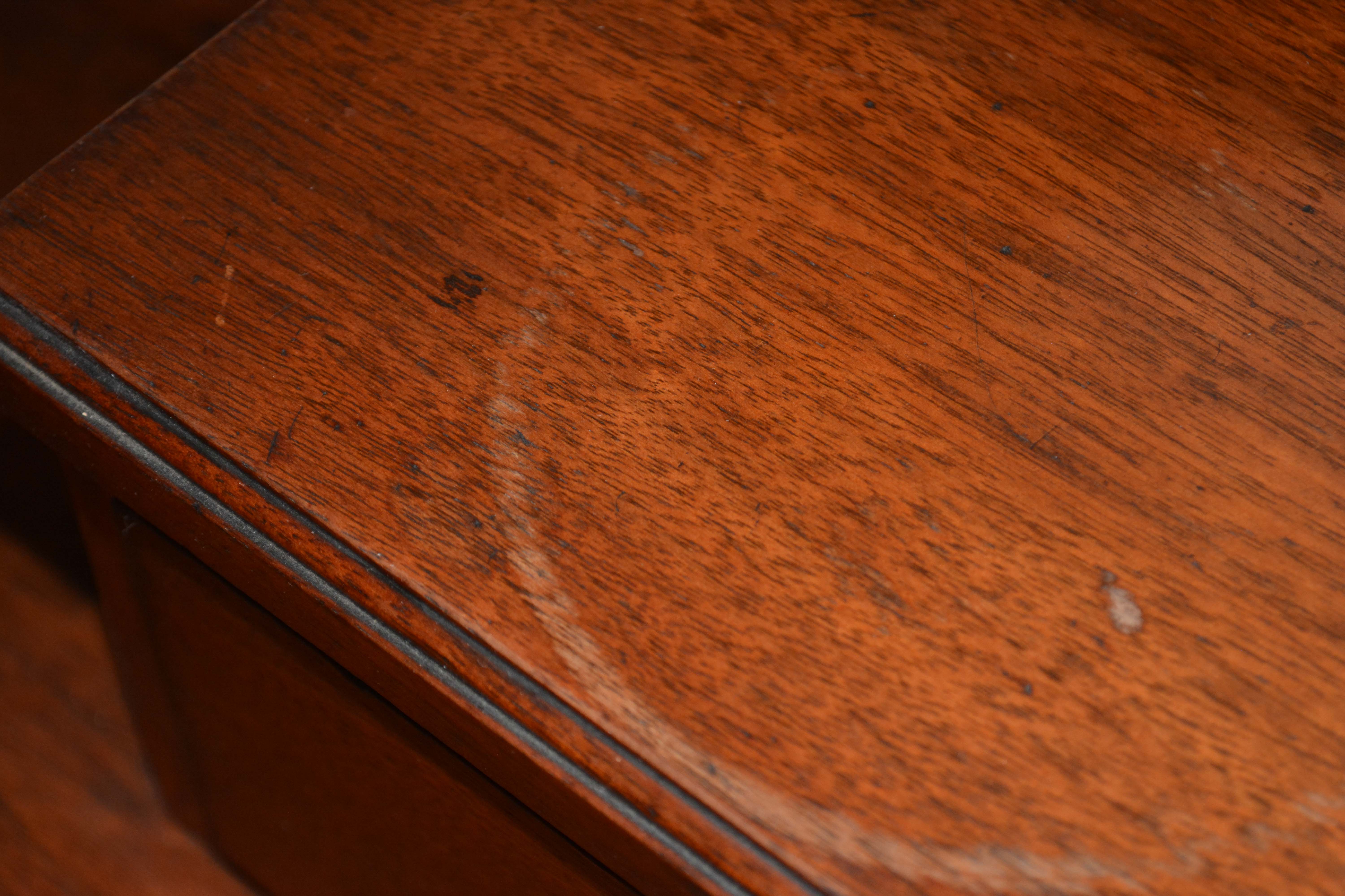 Antique English Victorian Walnut Dressing Table with Mirror and Stool