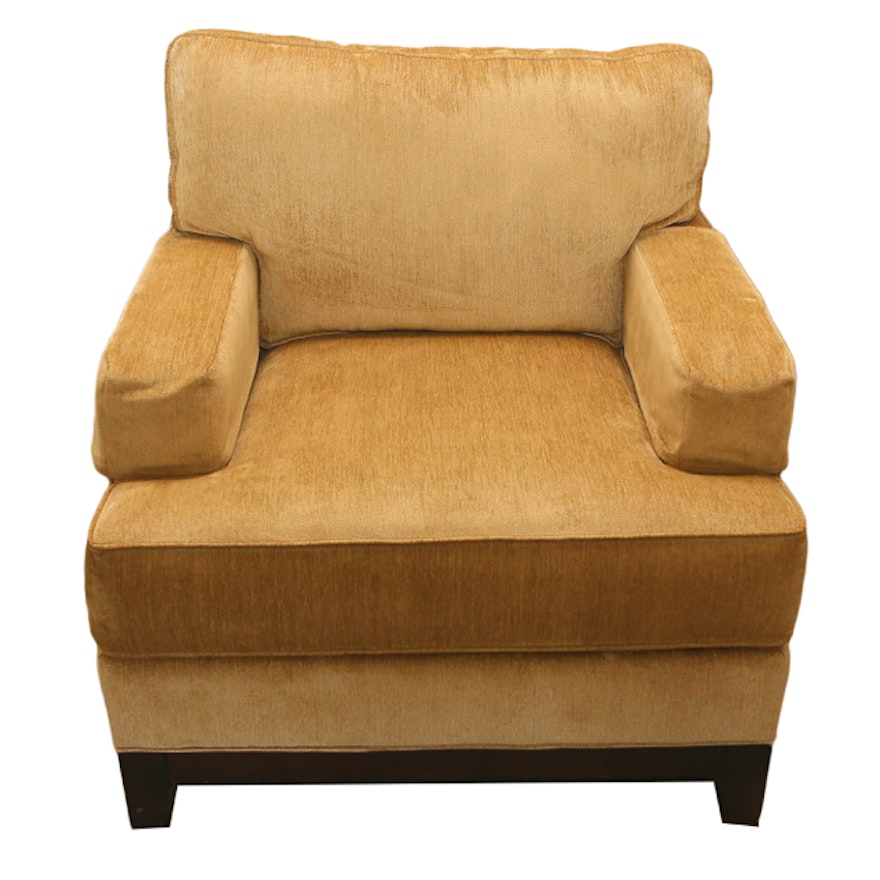Golden Upholstered Armchair by Ethan Allen