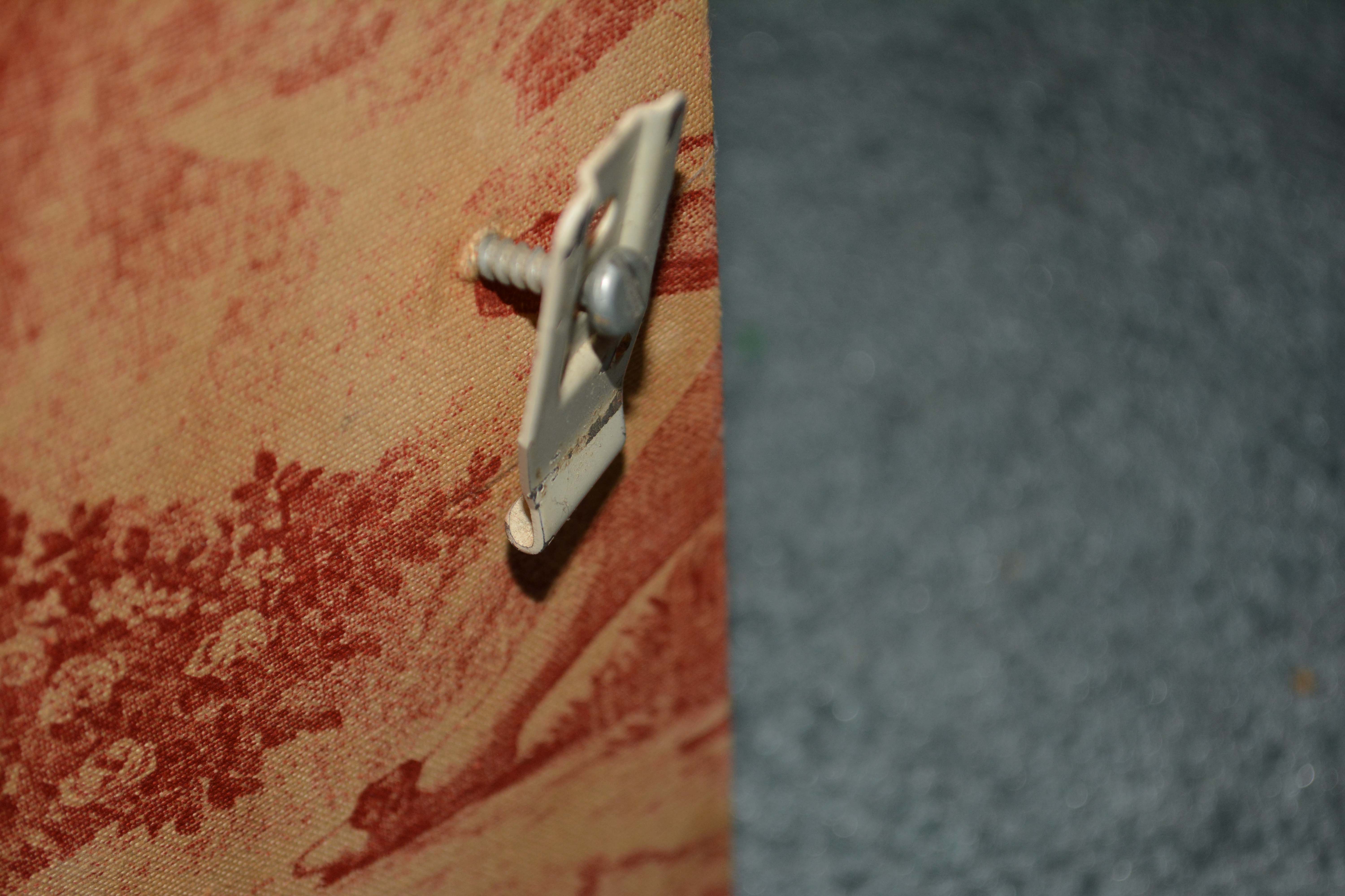 Pair of Twin Size Upholstered Toile Headboards