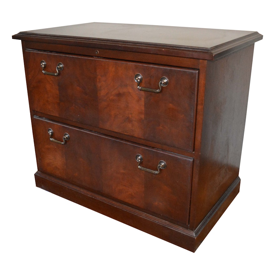 Cherry Finish Lateral Filing Cabinet by Kimball