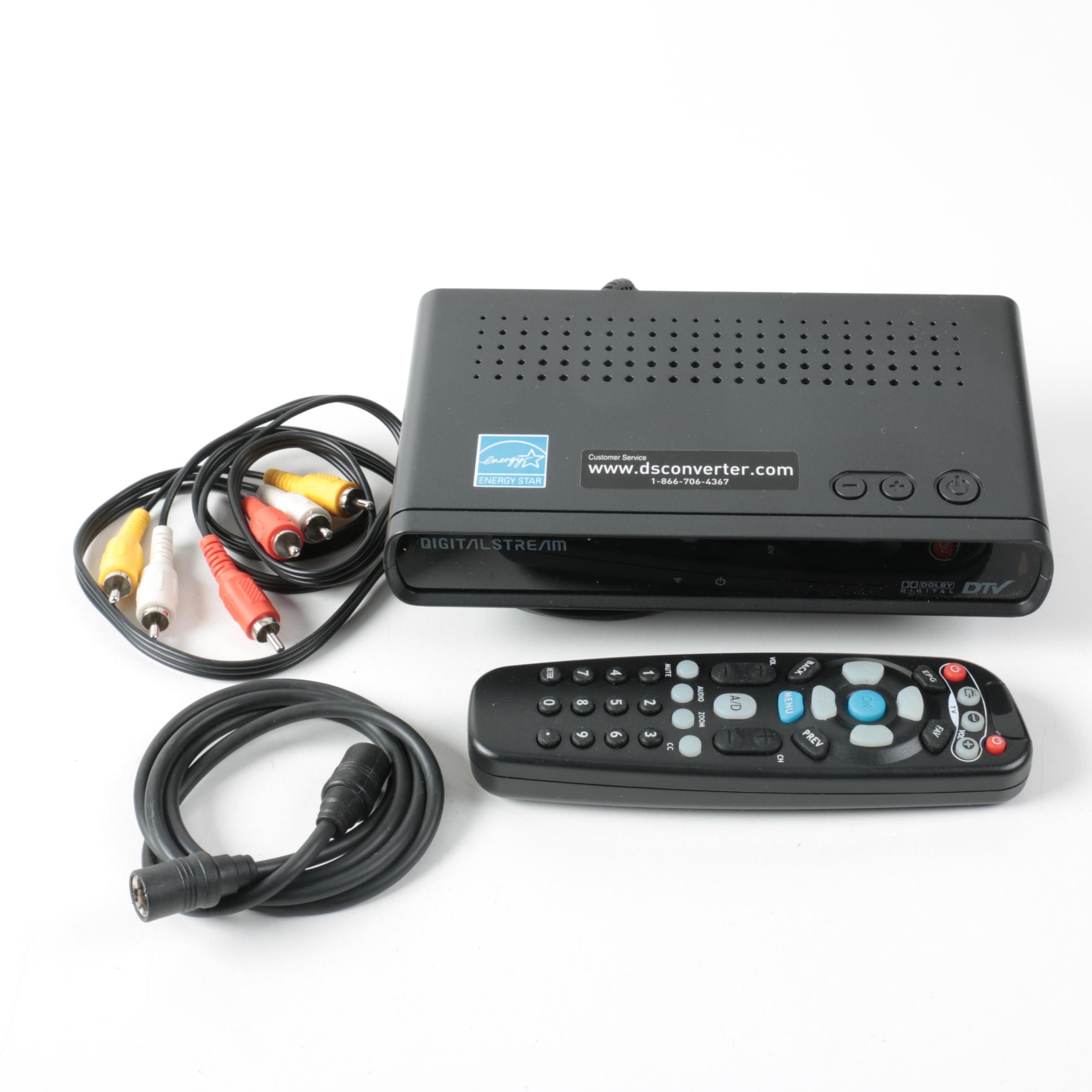 Digital Stream Digital To Analog Converter Box, Remote And Accessories